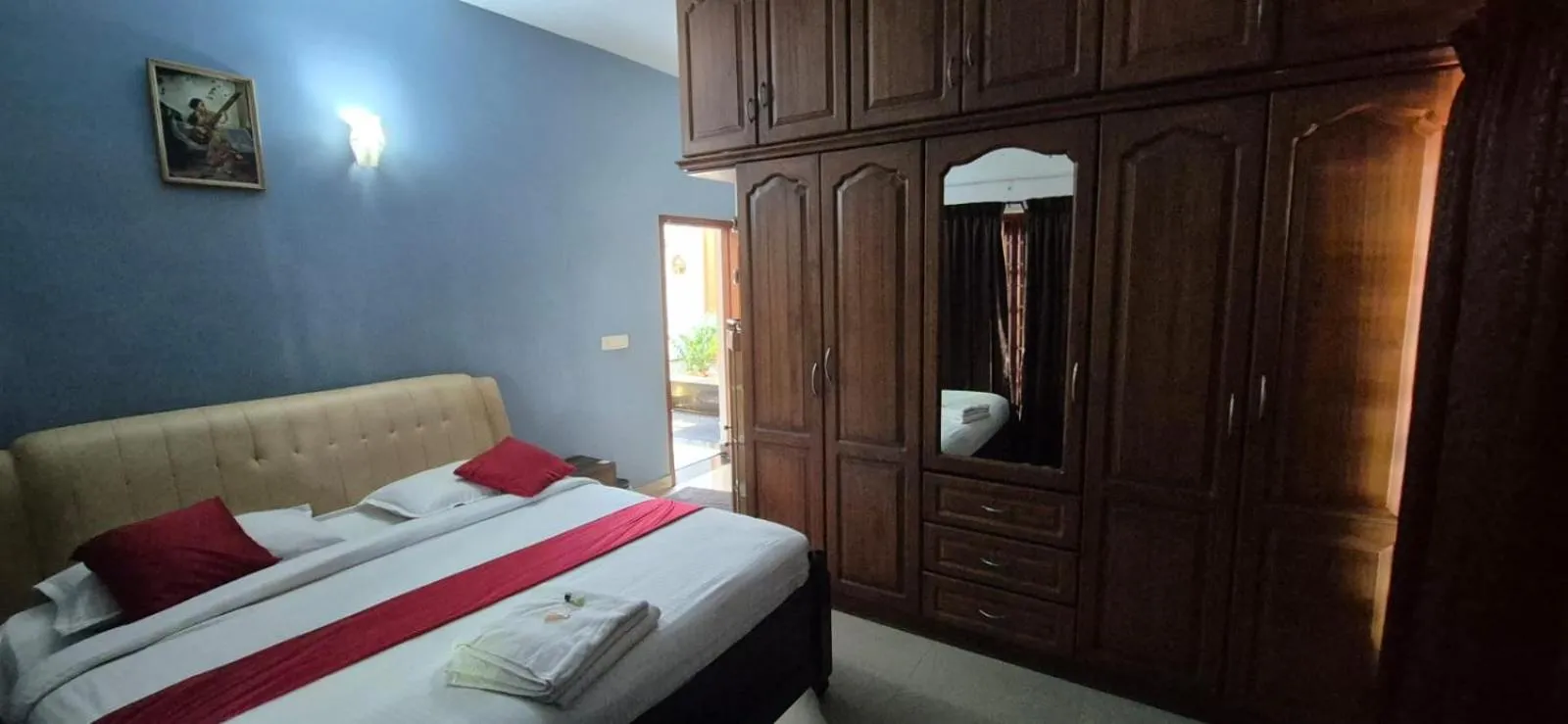 Bedroom, Bed in Vaiga Homes - Vembanadu Lakeview Retreat