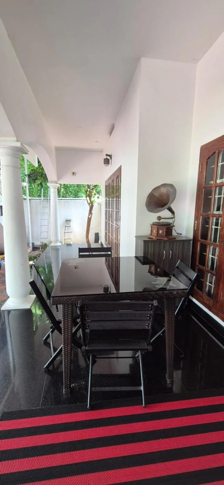 Seating area in Vaiga Homes - Vembanadu Lakeview Retreat