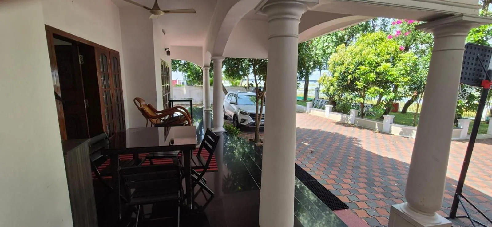 Patio in Vaiga Homes - Vembanadu Lakeview Retreat