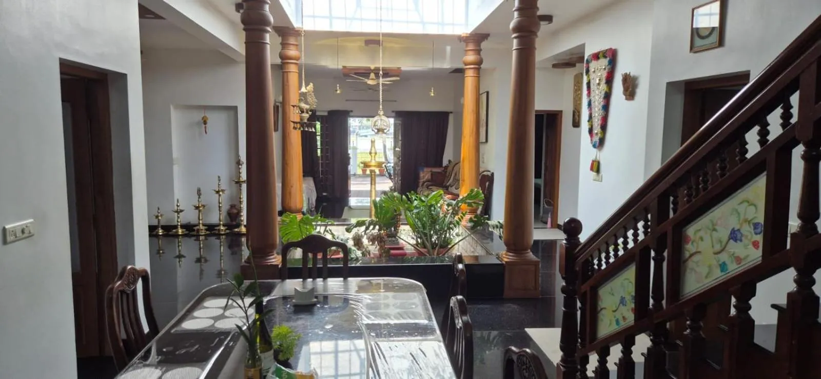 Seating area in Vaiga Homes - Vembanadu Lakeview Retreat