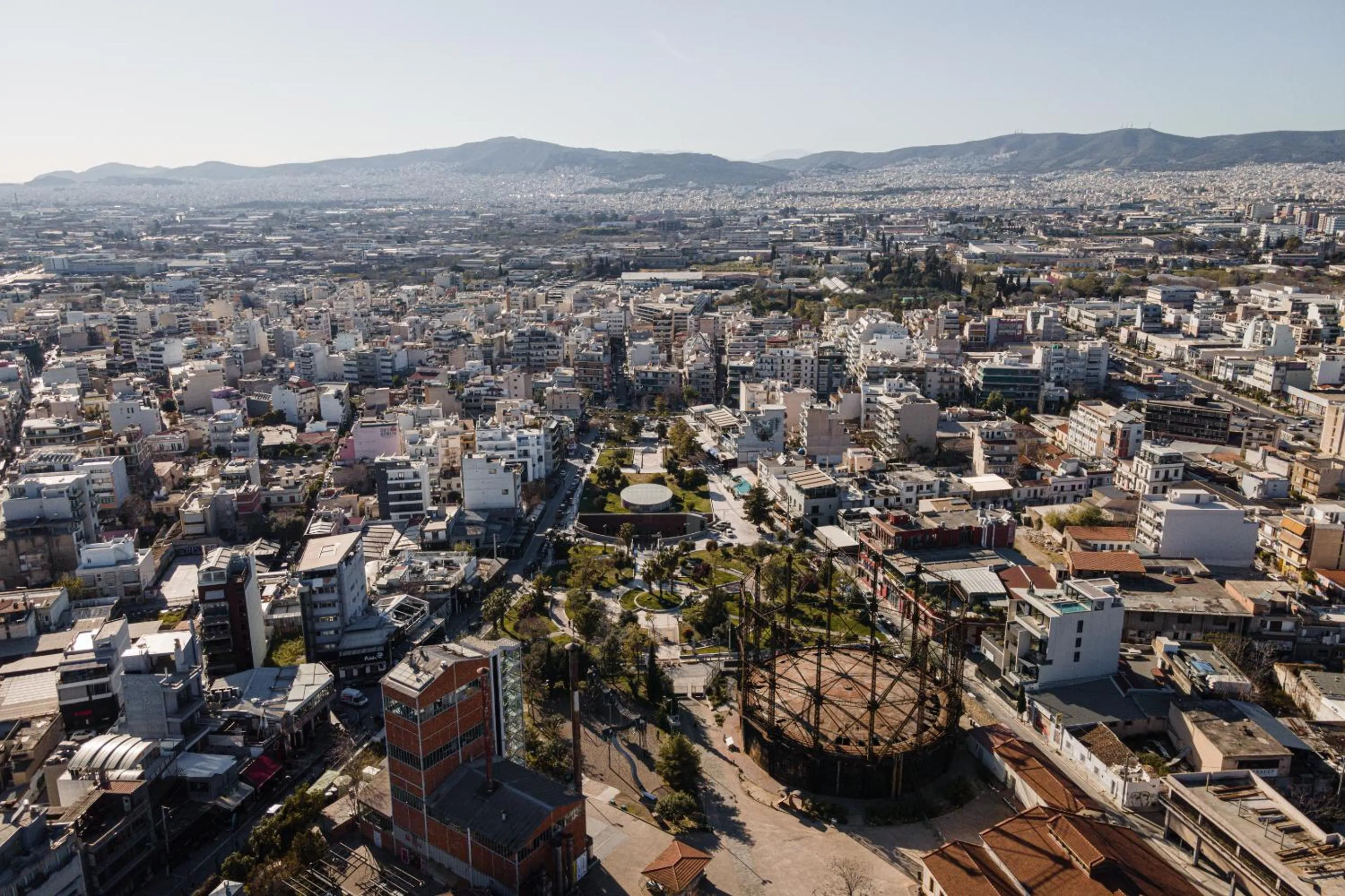 Bird's eye view in Athenian Spirit