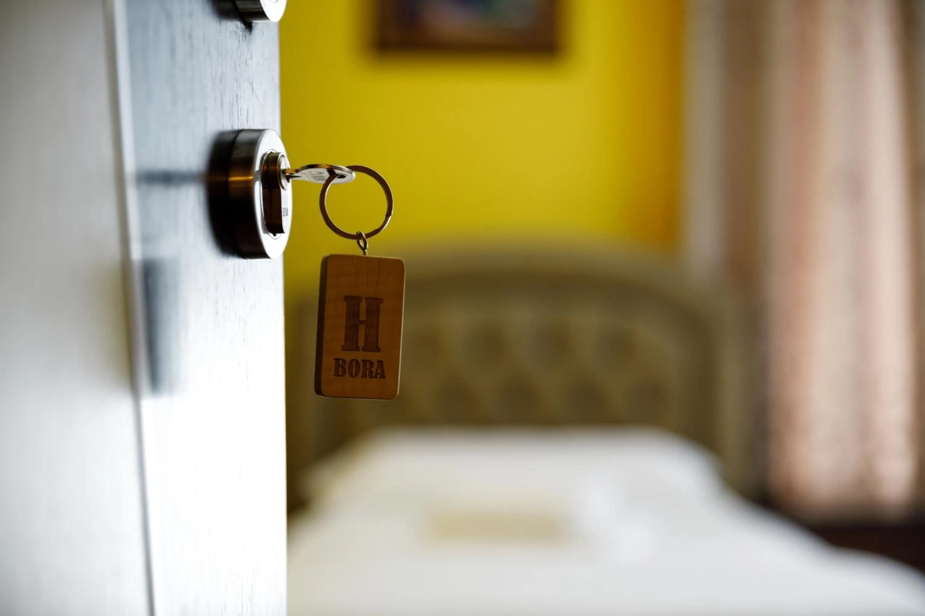 Decorative detail, Bed in Bora Hotel