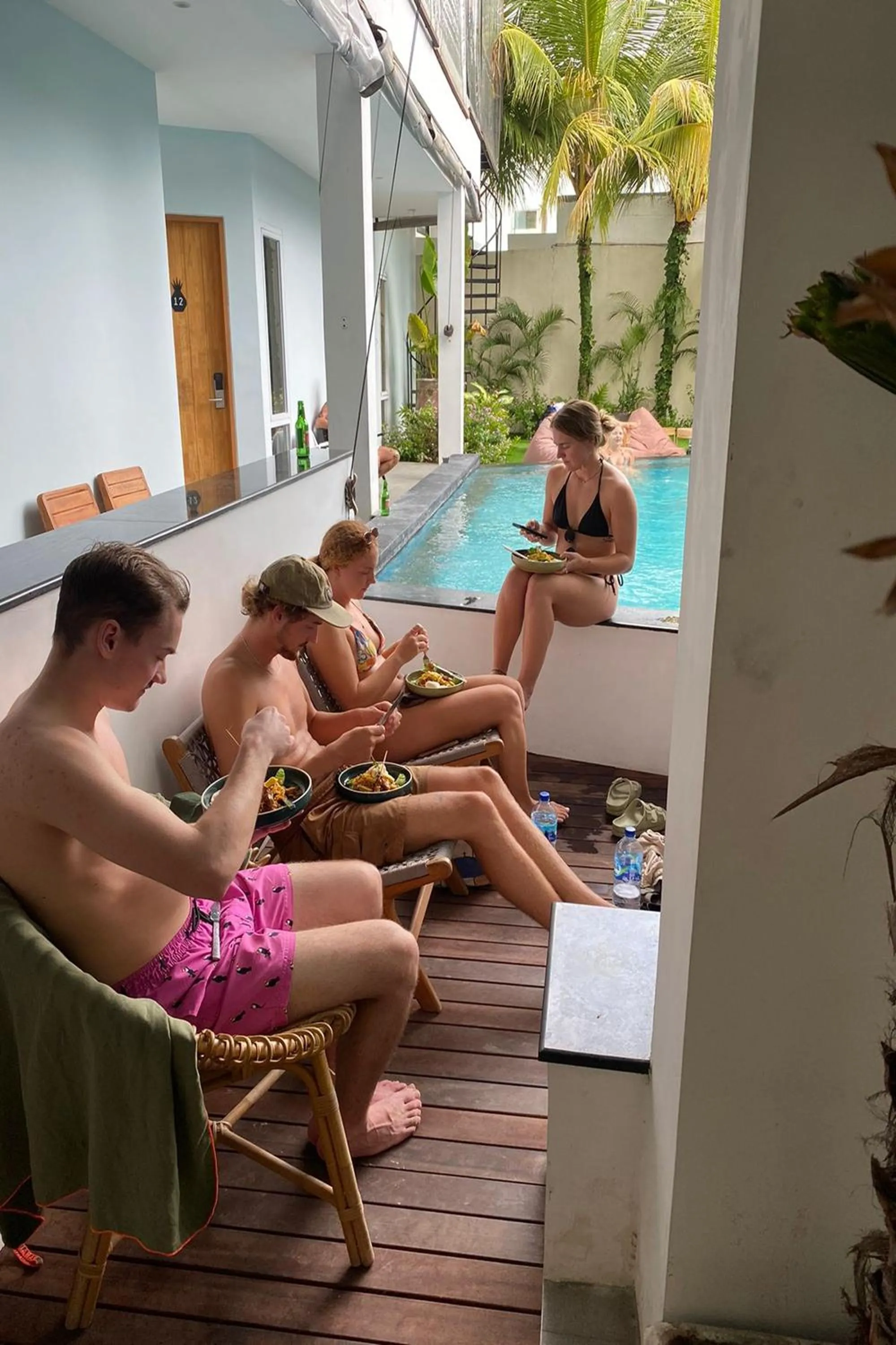 Swimming pool in Coco & Pineapple Pants Hostel