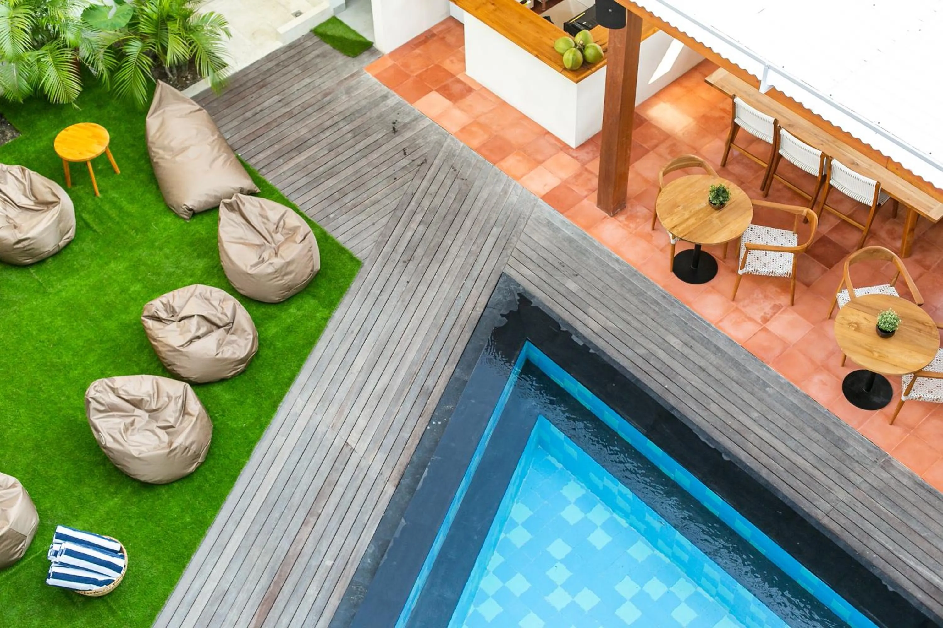 Swimming pool in Coco & Pineapple Pants Hostel