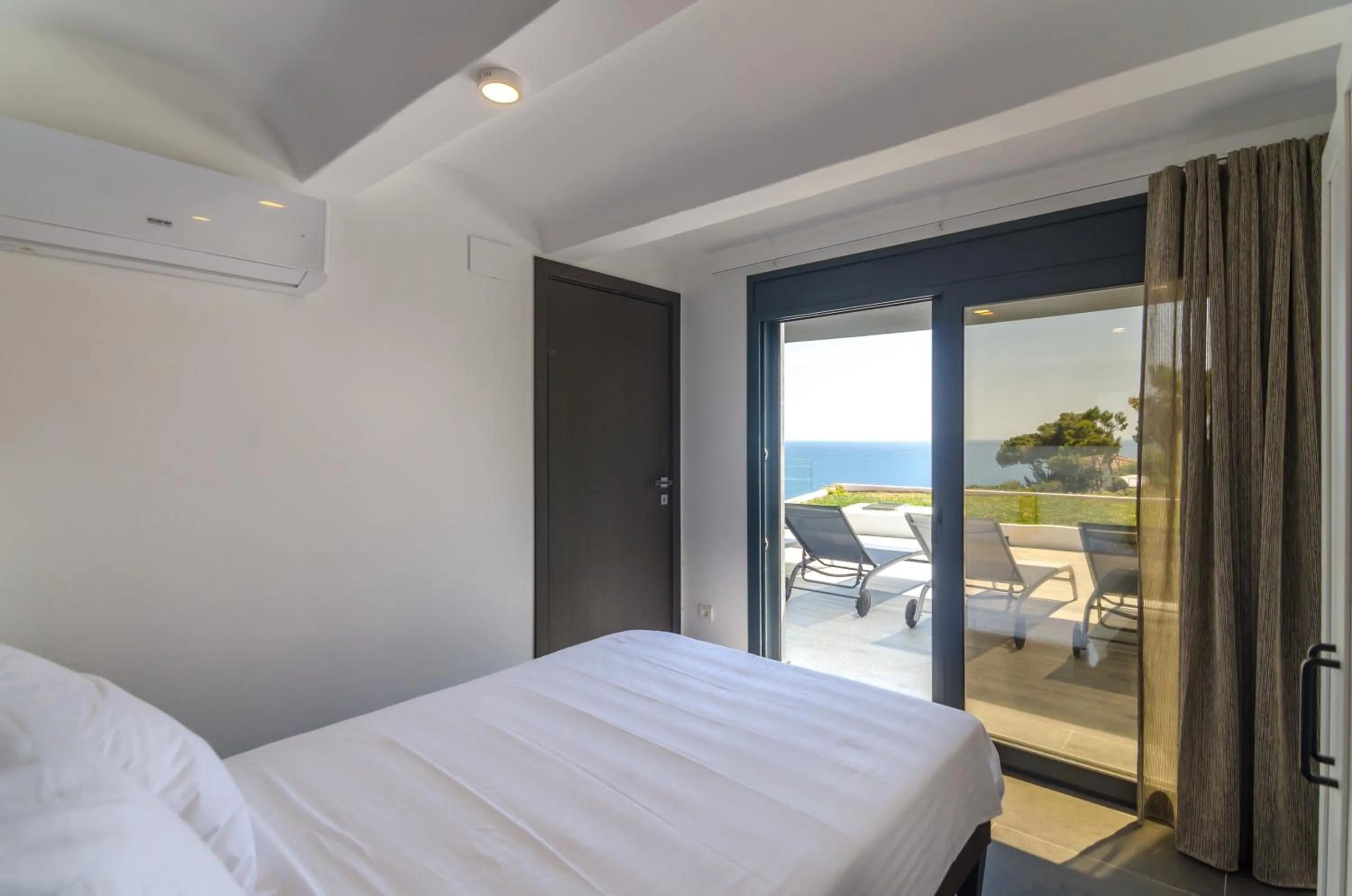 Bird's eye view in Seaside villa in Lloret de Mar with garden and pool view