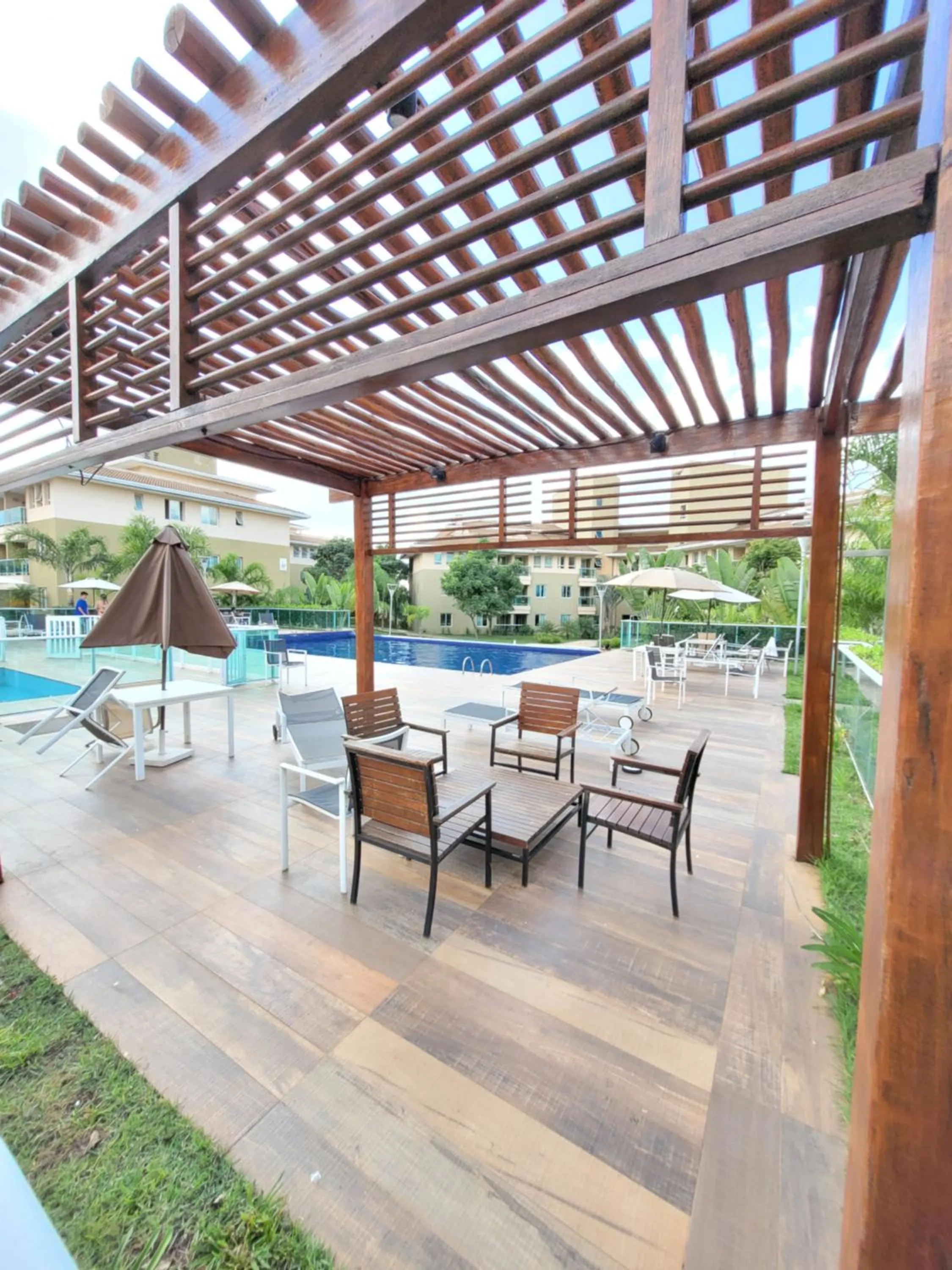 Pool view in The Sun Resort By Rei dos Flats