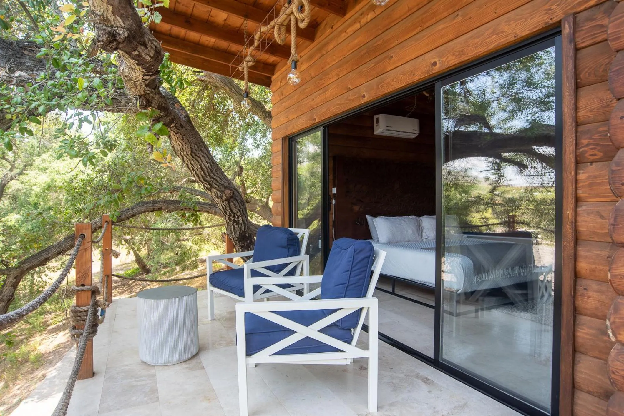 Balcony/Terrace in Boskenvid Hotel - Romantic Treehouses & Skypool