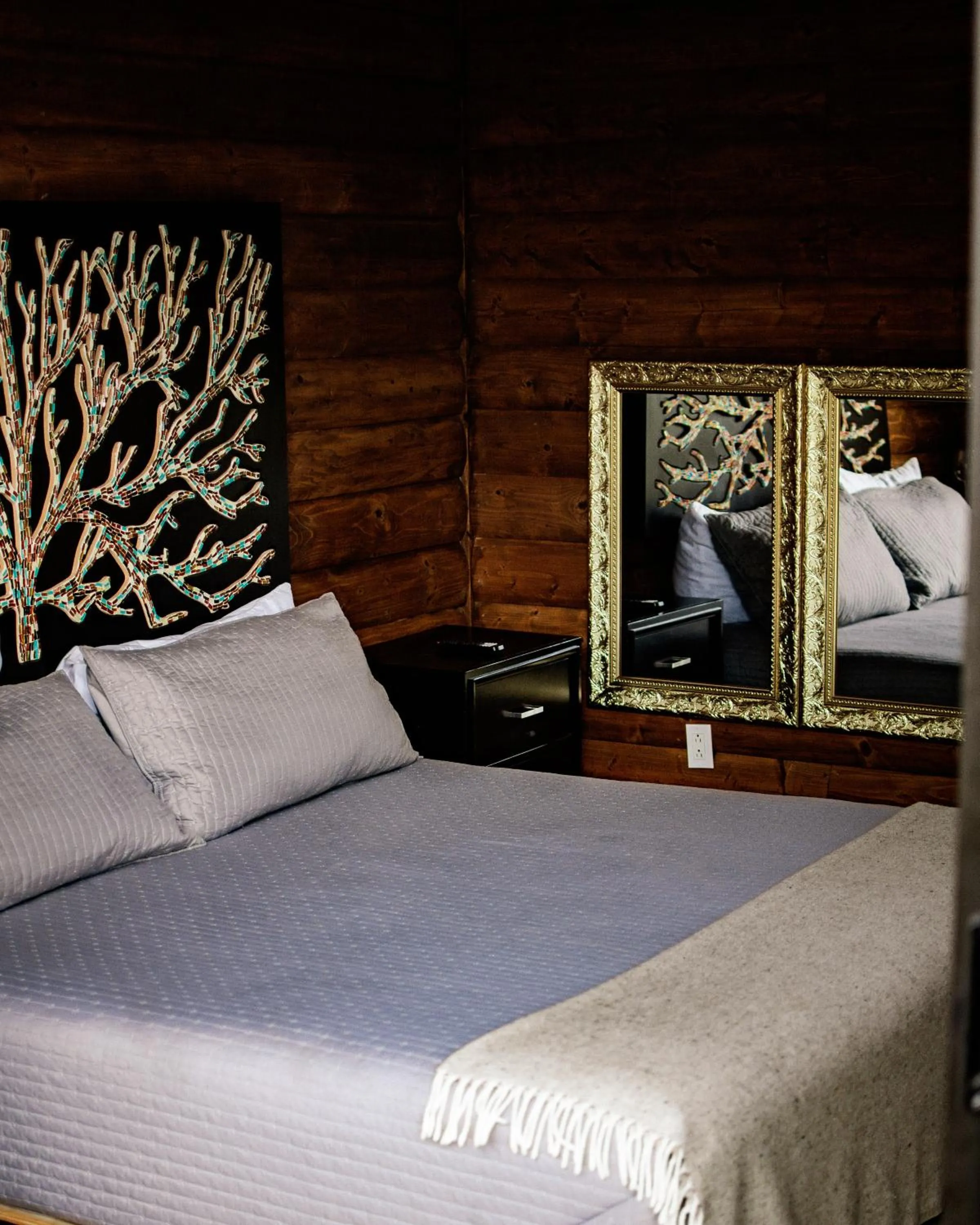 Decorative detail, Bed in Boskenvid Hotel - Romantic Treehouses & Skypool