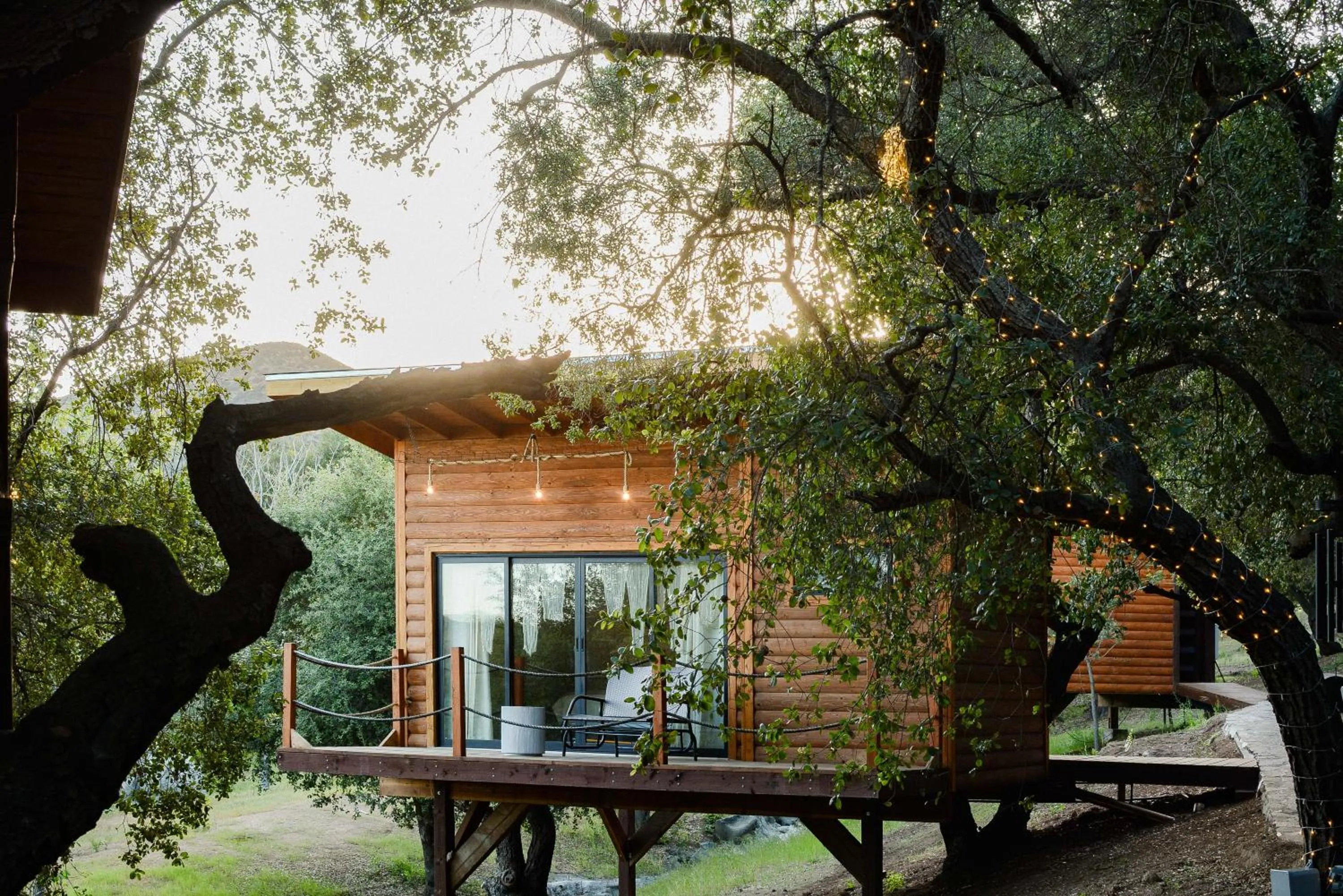 Patio in Boskenvid Hotel - Romantic Treehouses & Skypool