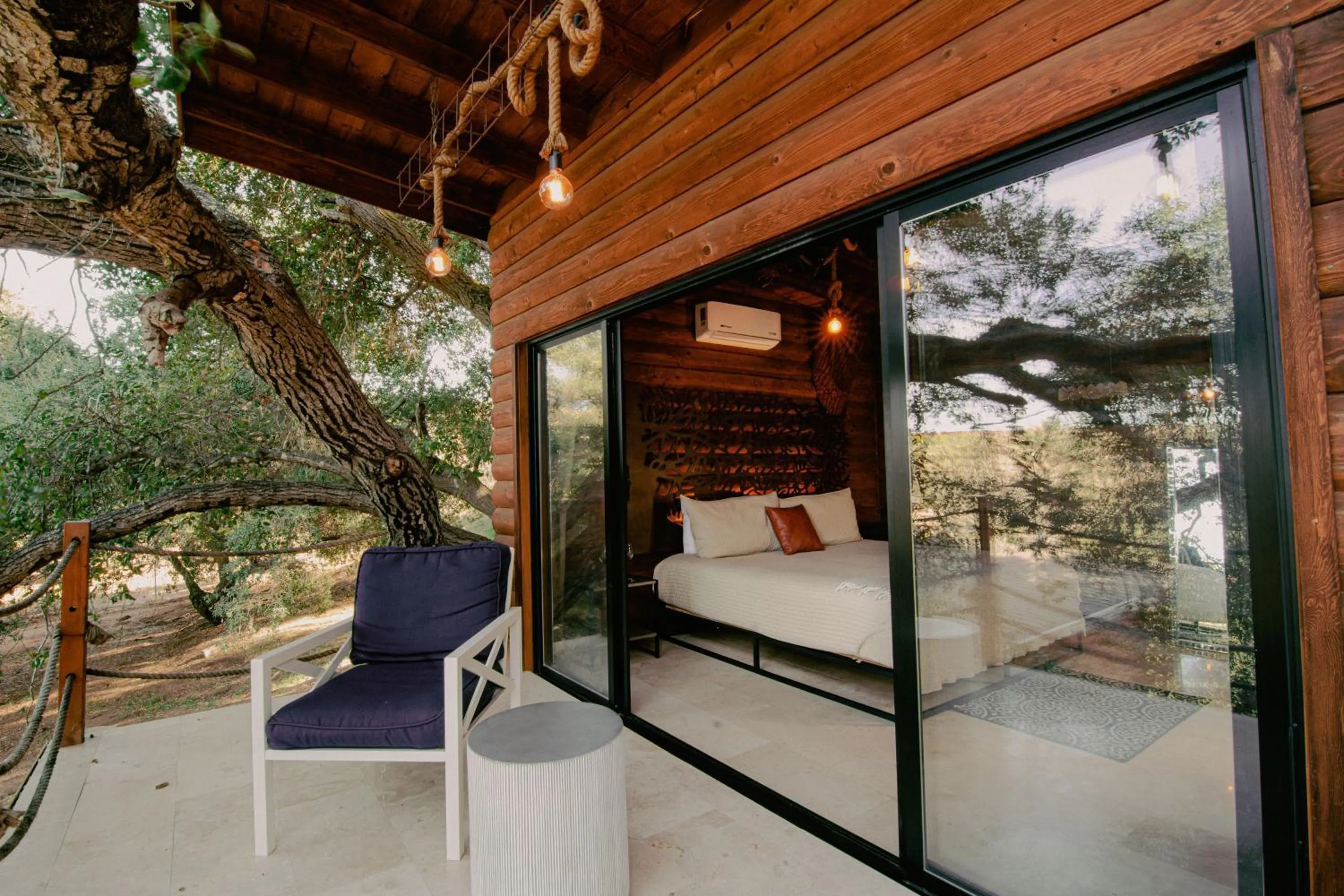 Balcony/Terrace in Boskenvid Hotel - Romantic Treehouses & Skypool
