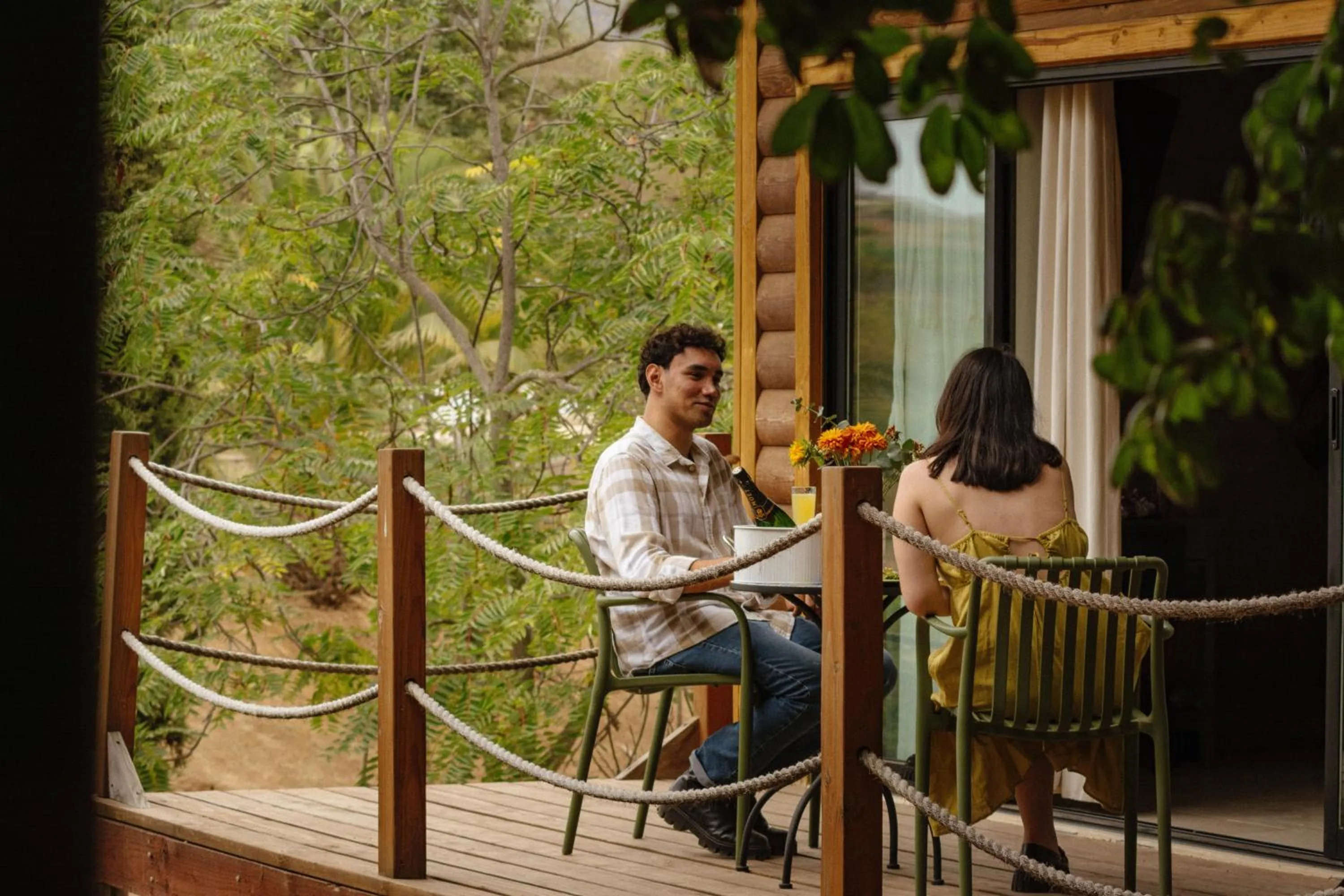 Balcony/Terrace in Boskenvid Hotel - Romantic Treehouses & Skypool