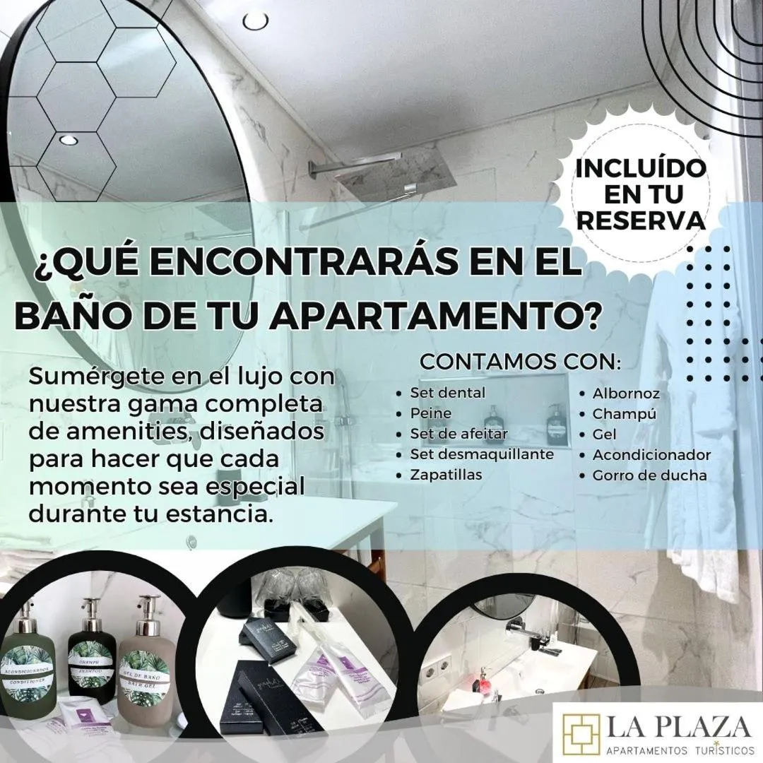 Shower in Apartamentos Turísticos La Plaza