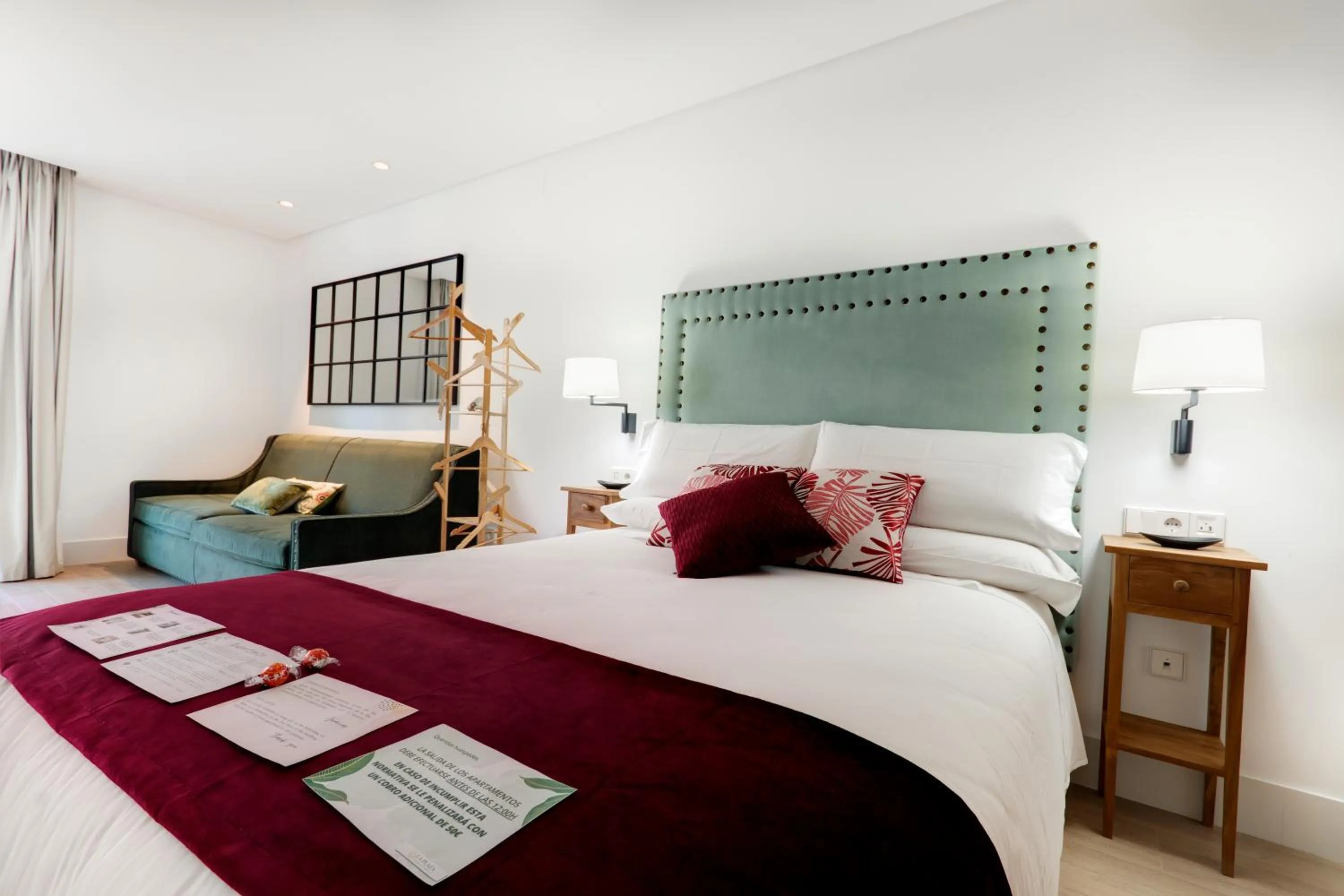 Bed in Apartamentos Turísticos La Plaza