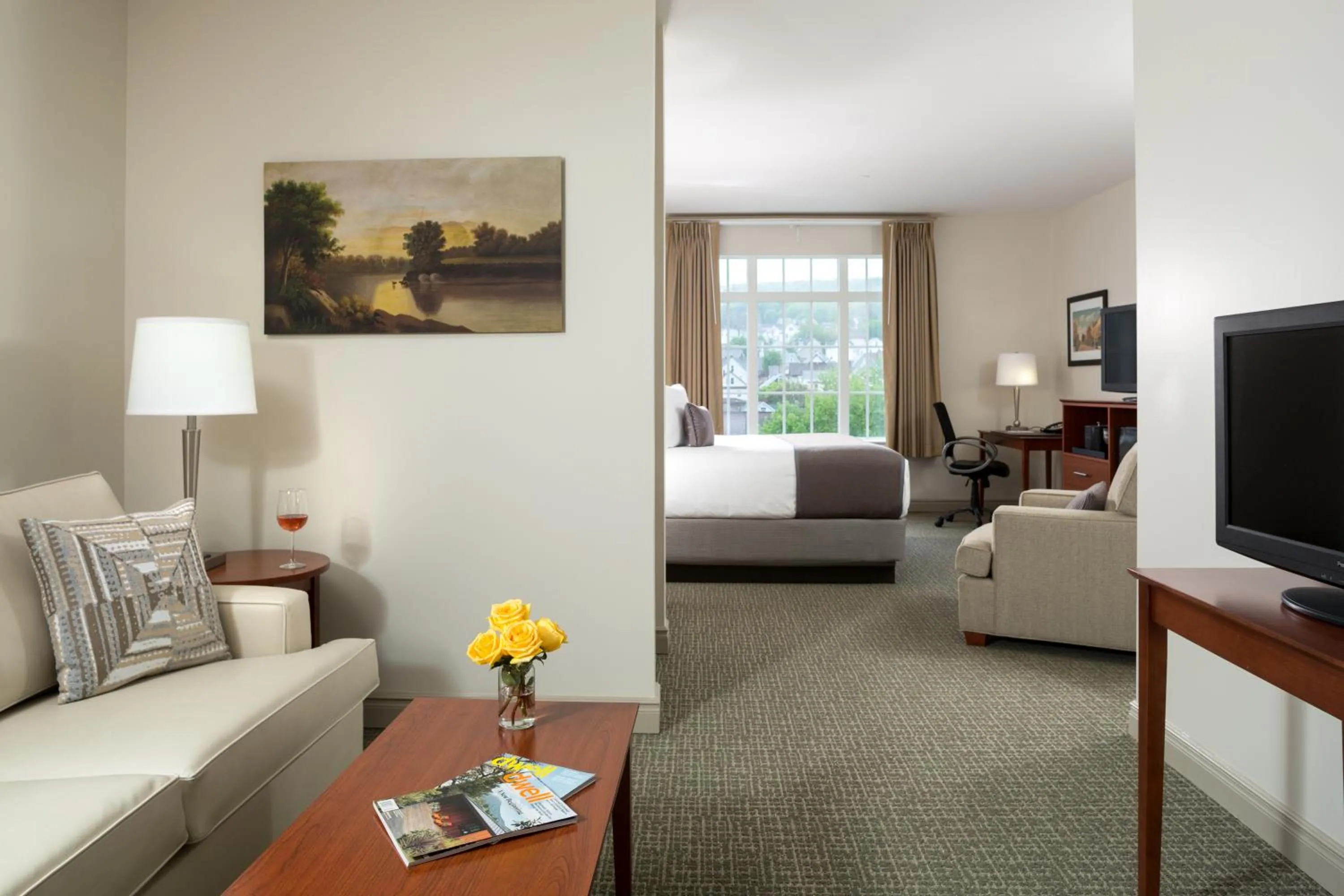 Seating area, Bed in Hotel Anthracite