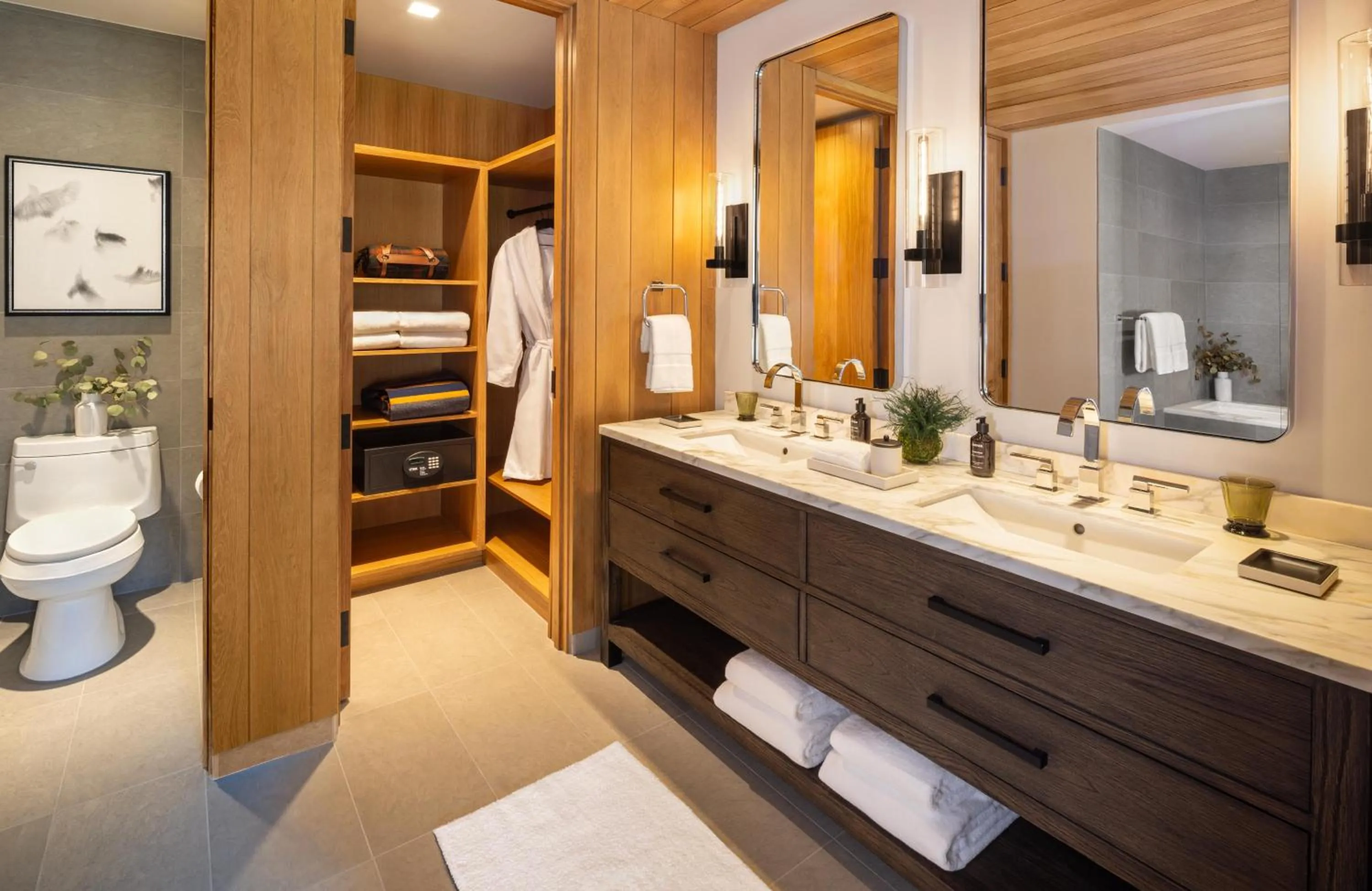 Bathroom in The Sylvan Lodge at Snake River Sporting Club