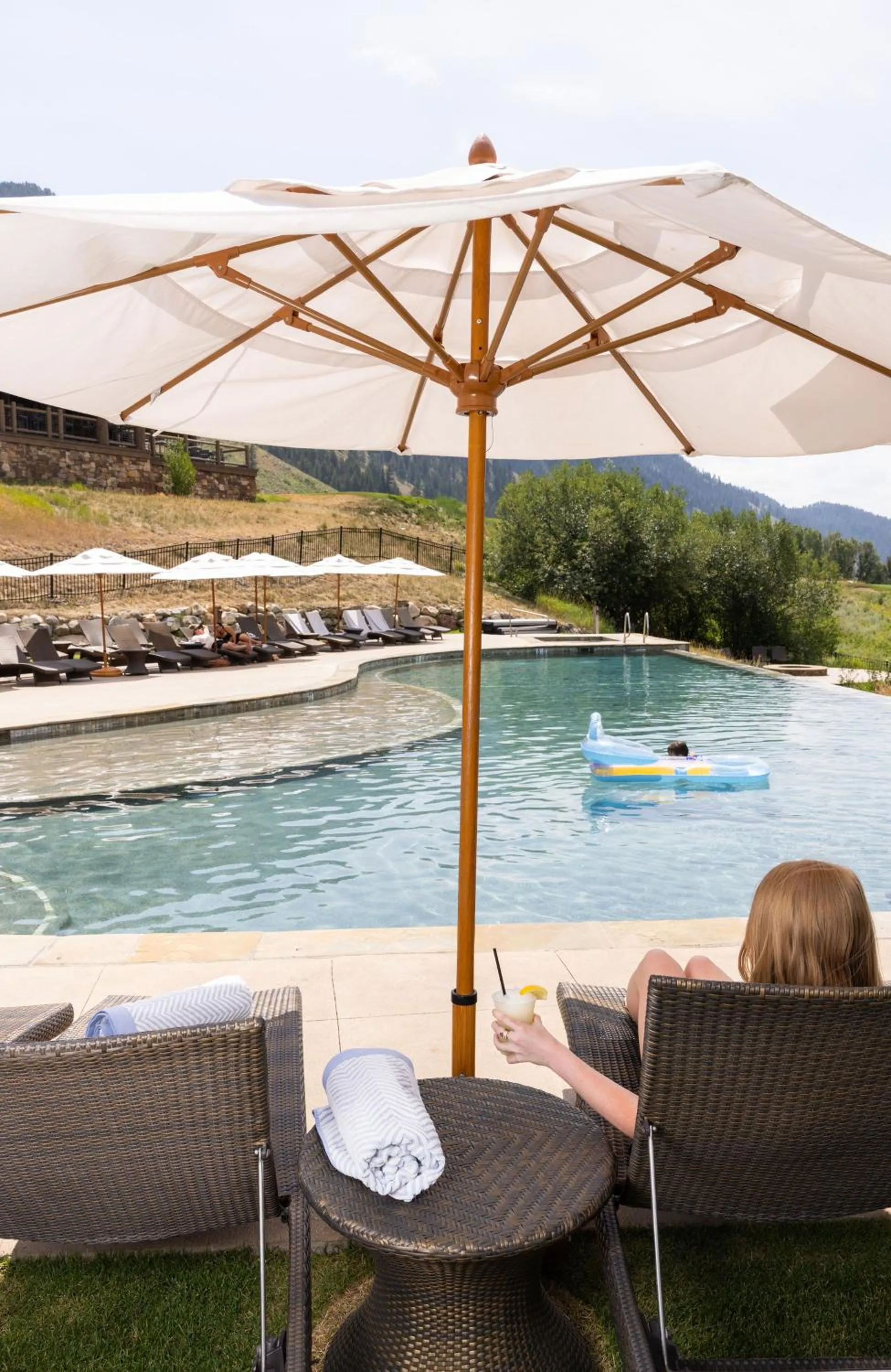 Balcony/Terrace in The Sylvan Lodge at Snake River Sporting Club