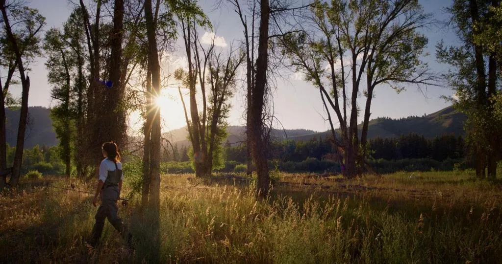 Fishing in The Sylvan Lodge at Snake River Sporting Club