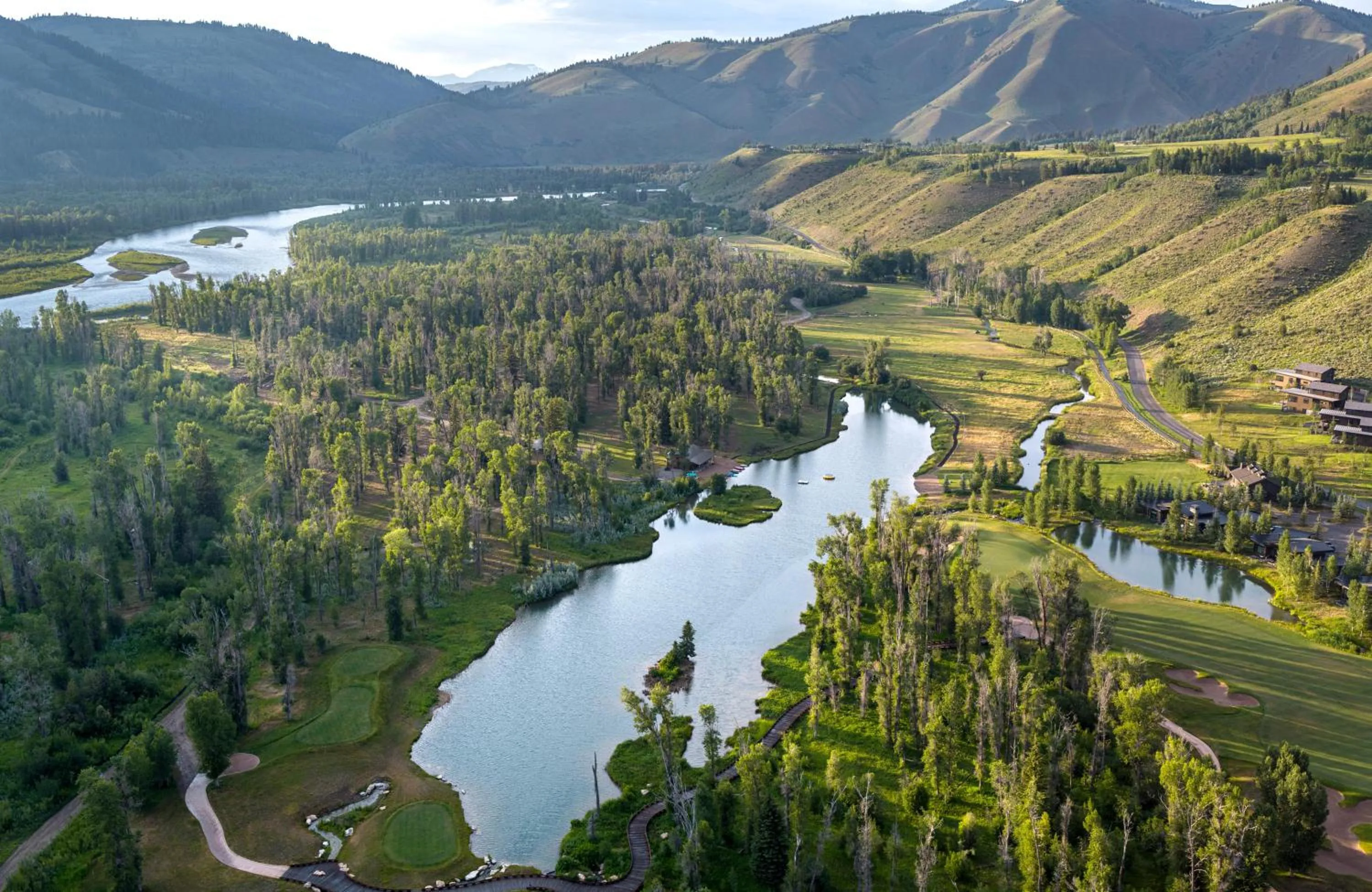 Fishing in The Sylvan Lodge at Snake River Sporting Club