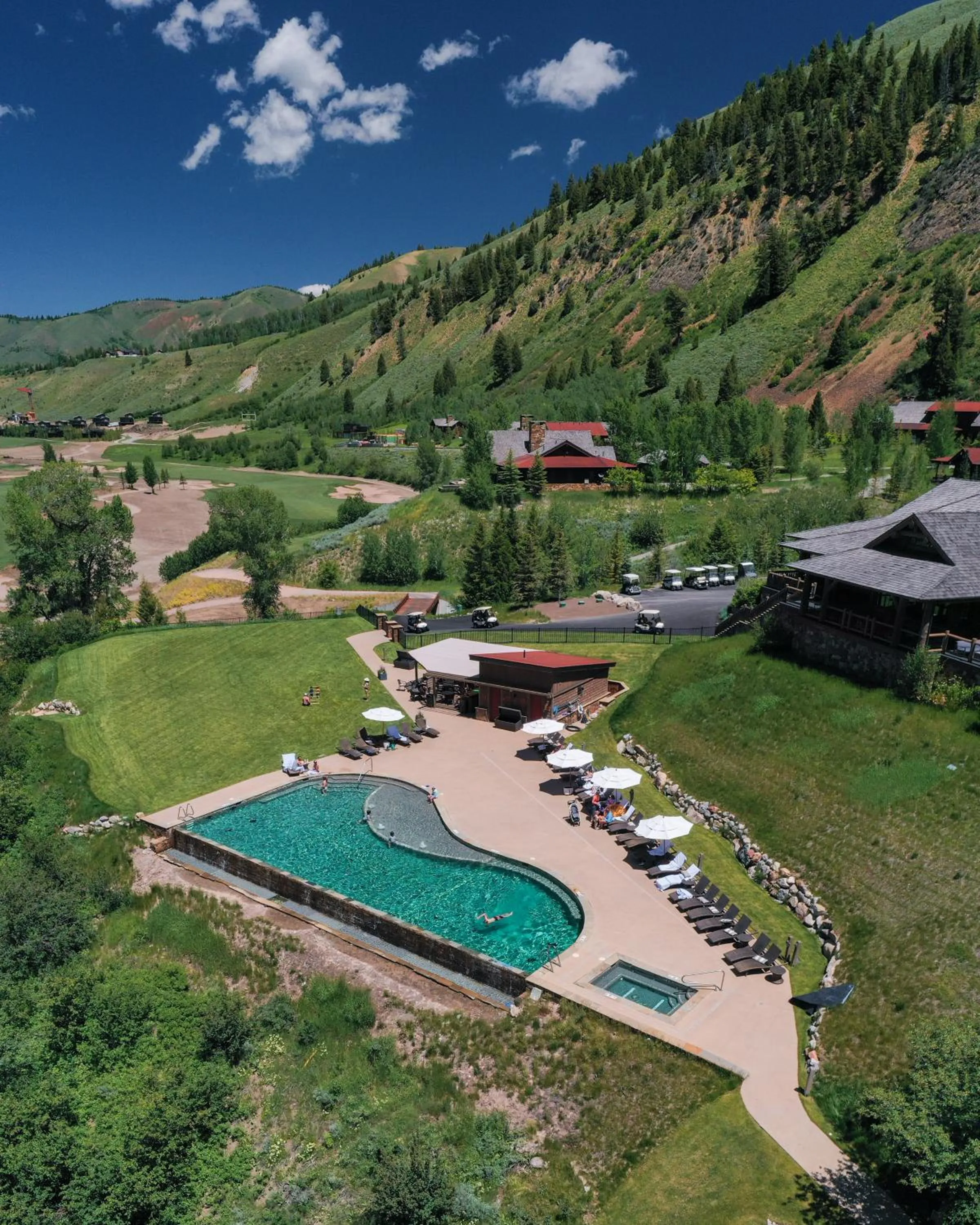 Bird's eye view in The Sylvan Lodge at Snake River Sporting Club