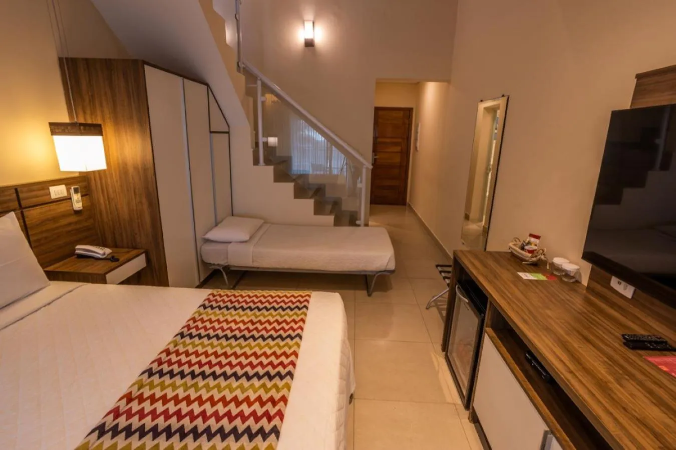 Bed in Amora Hotel Maresias