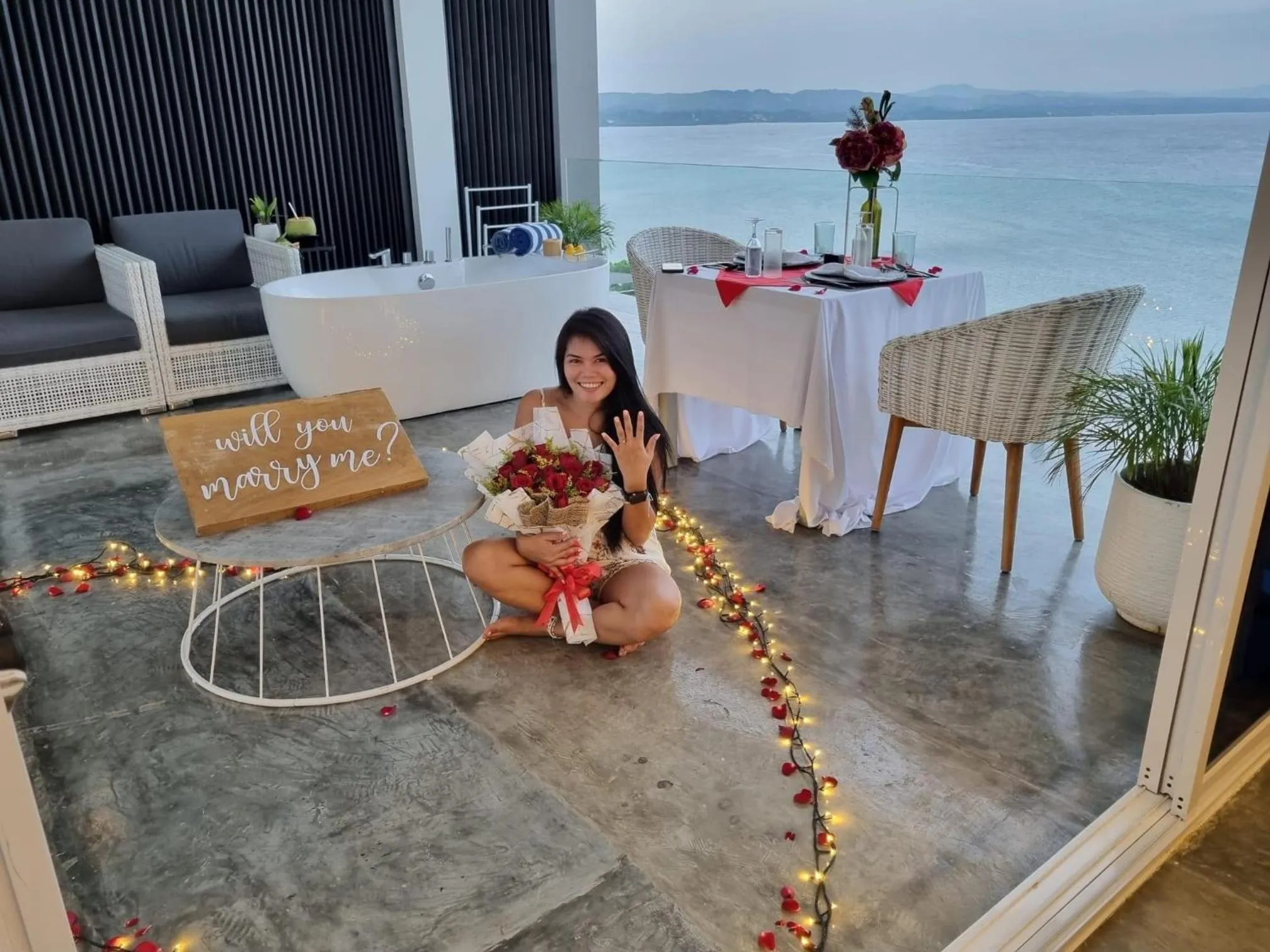 Seating area in Epic Suites Bohol ADULTS ONLY