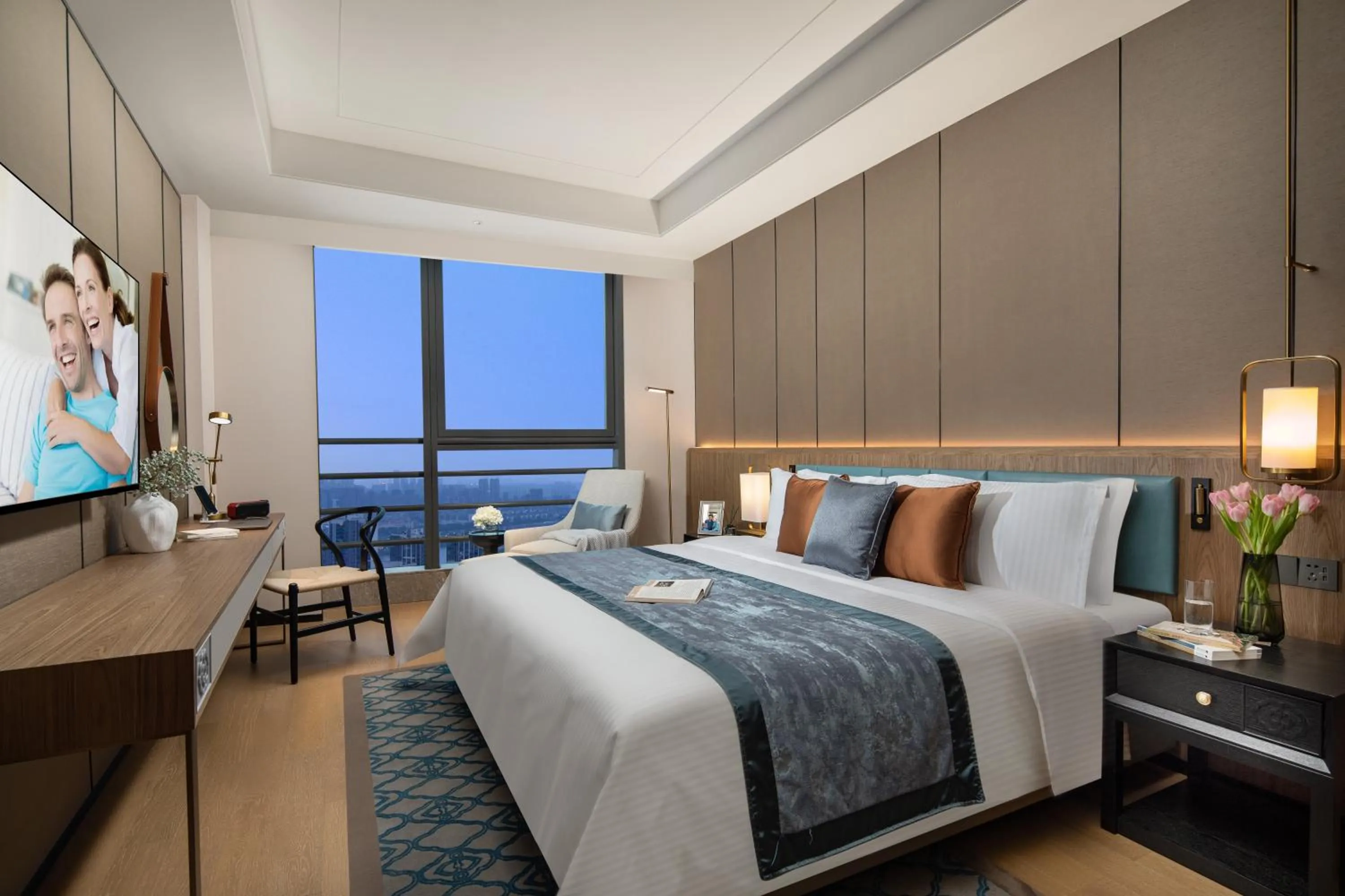 View (from property/room), Bed in Ascott M-City Foshan