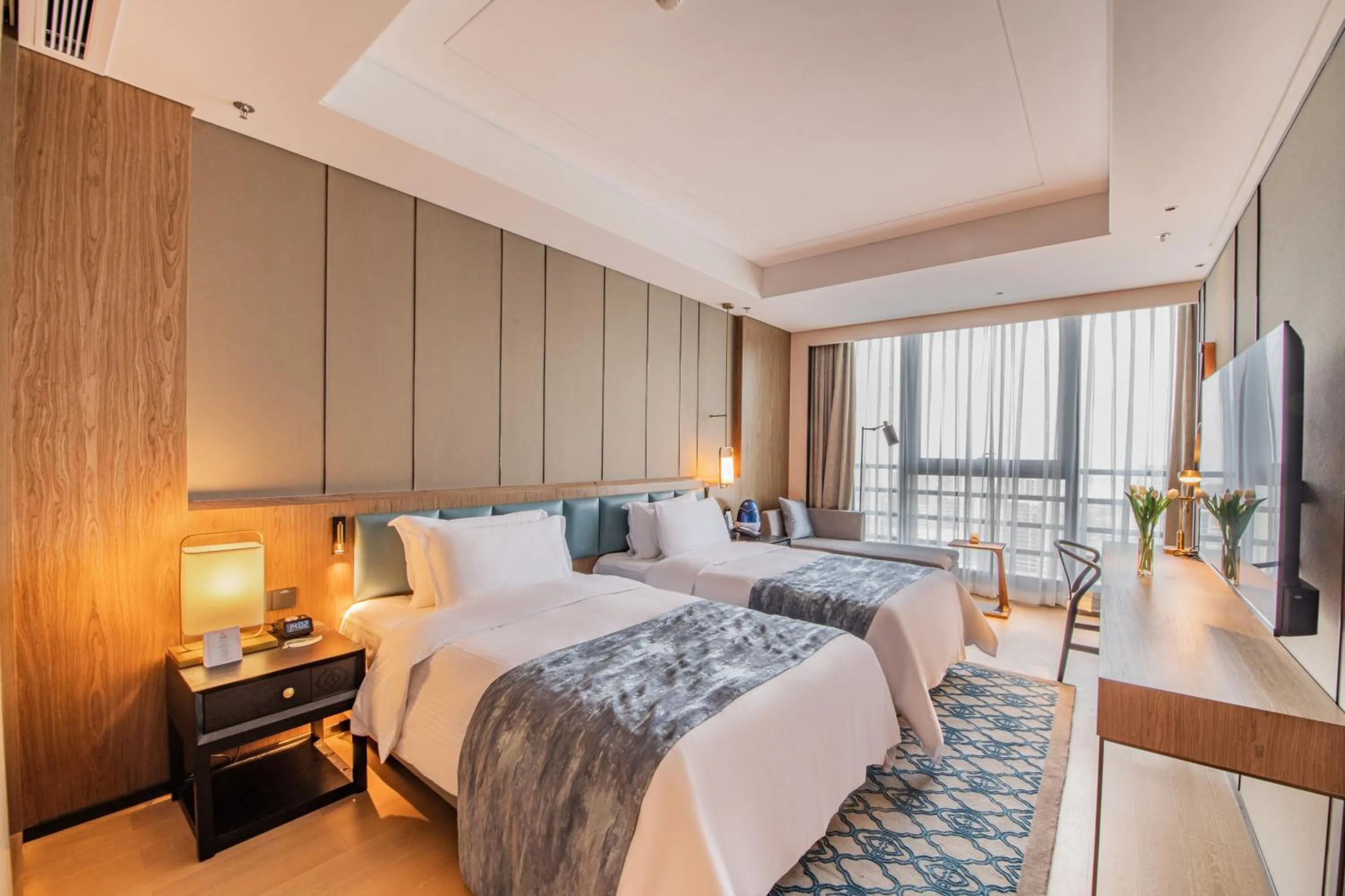 Photo of the whole room, Bed in Ascott M-City Foshan