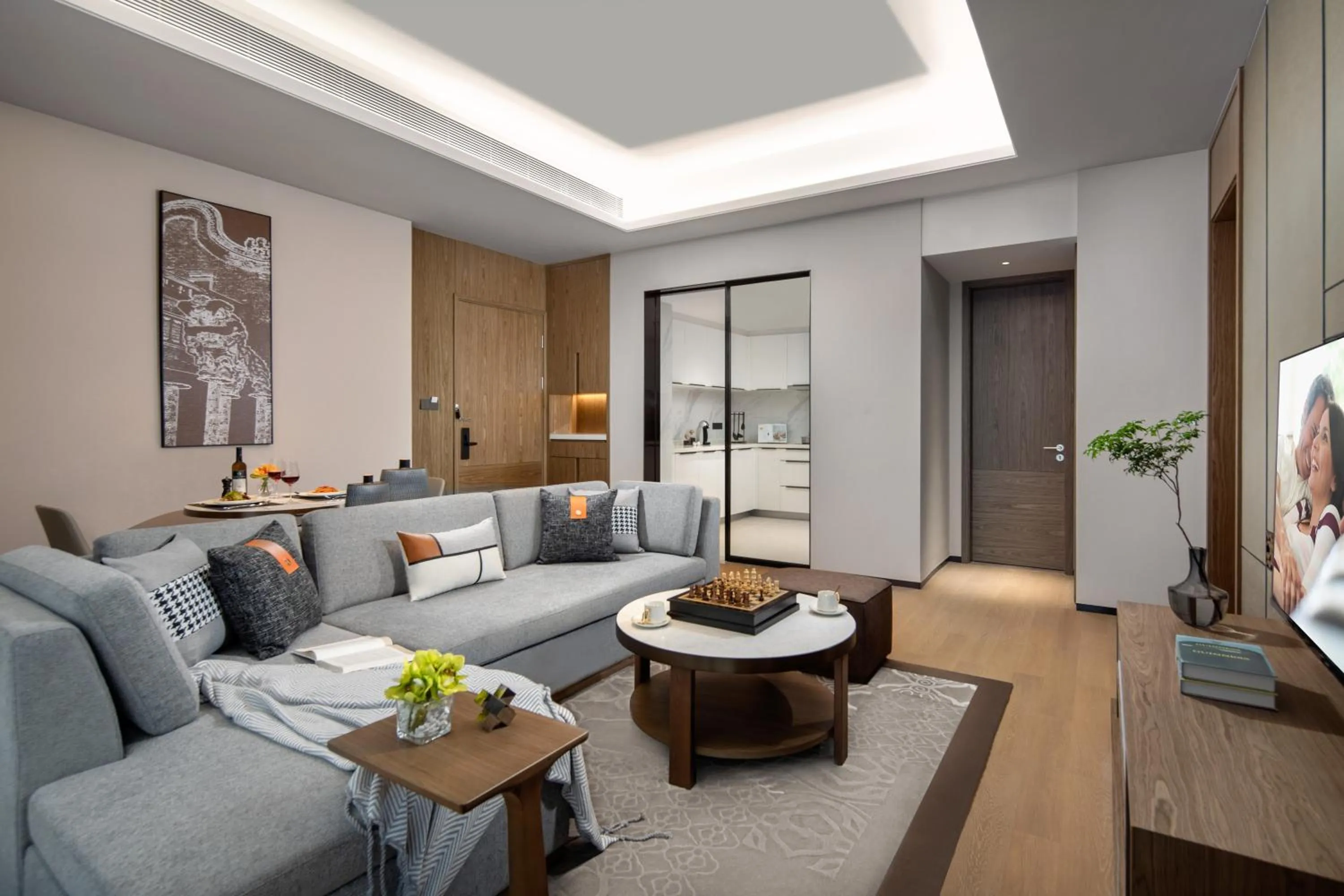 Living room in Ascott M-City Foshan