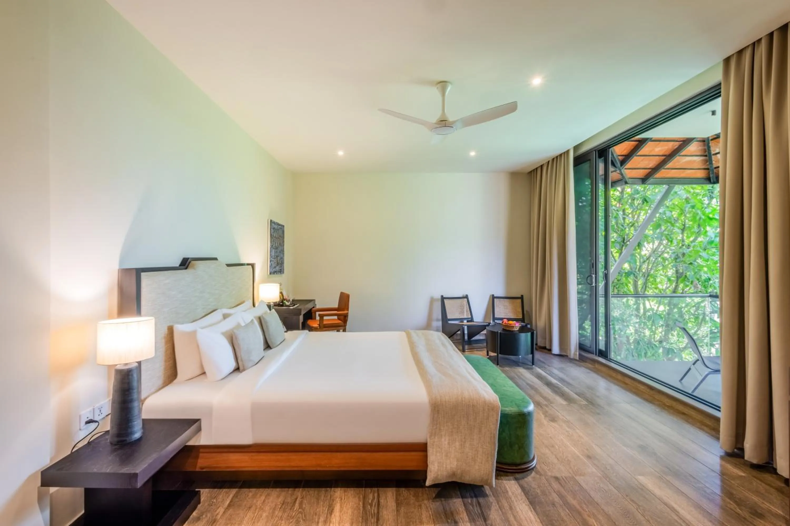 Bed in Flora Vythiri Resort Wayanad