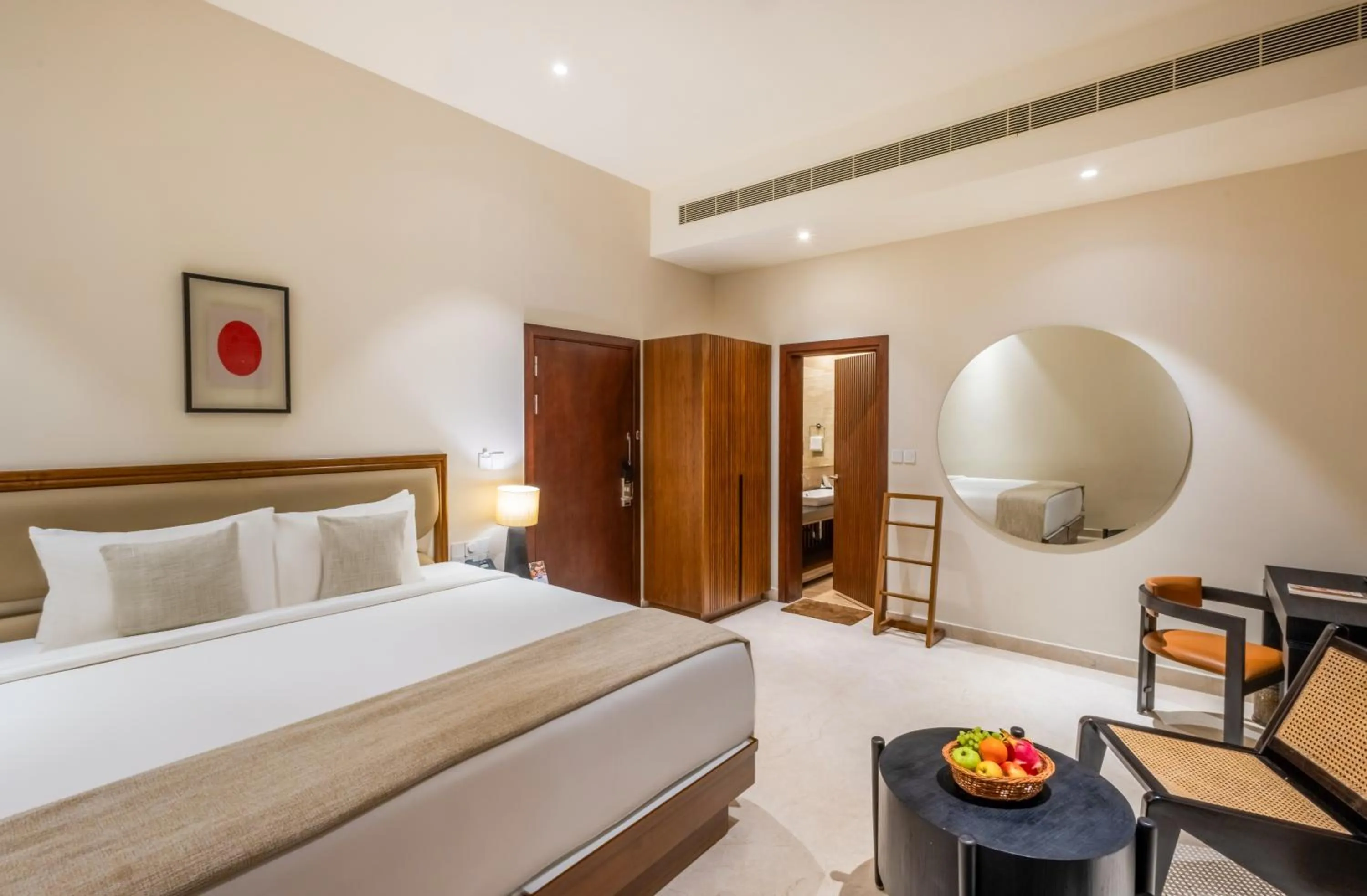 Bed in Flora Vythiri Resort Wayanad