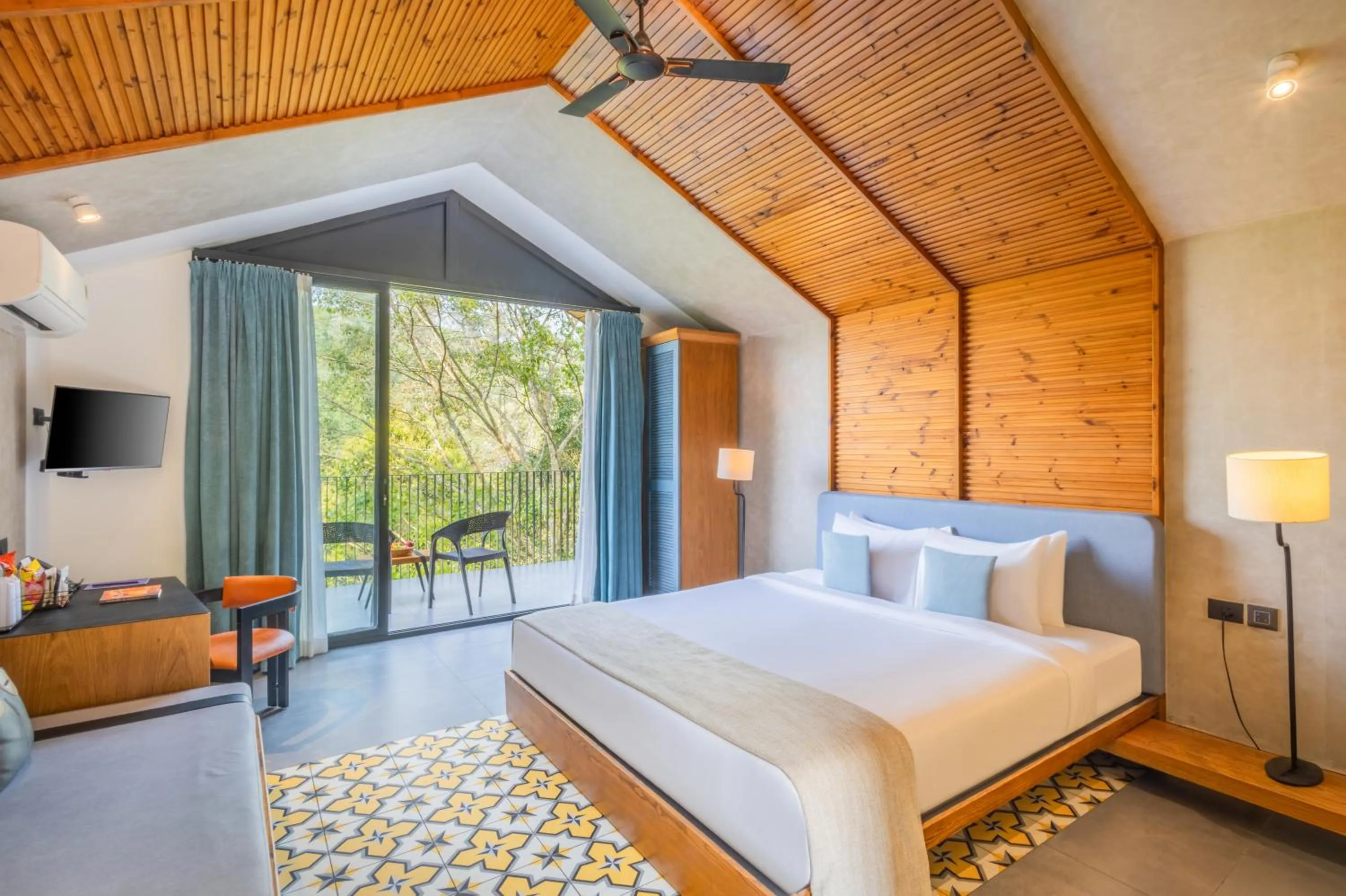 Bedroom, Bed in Flora Vythiri Resort Wayanad