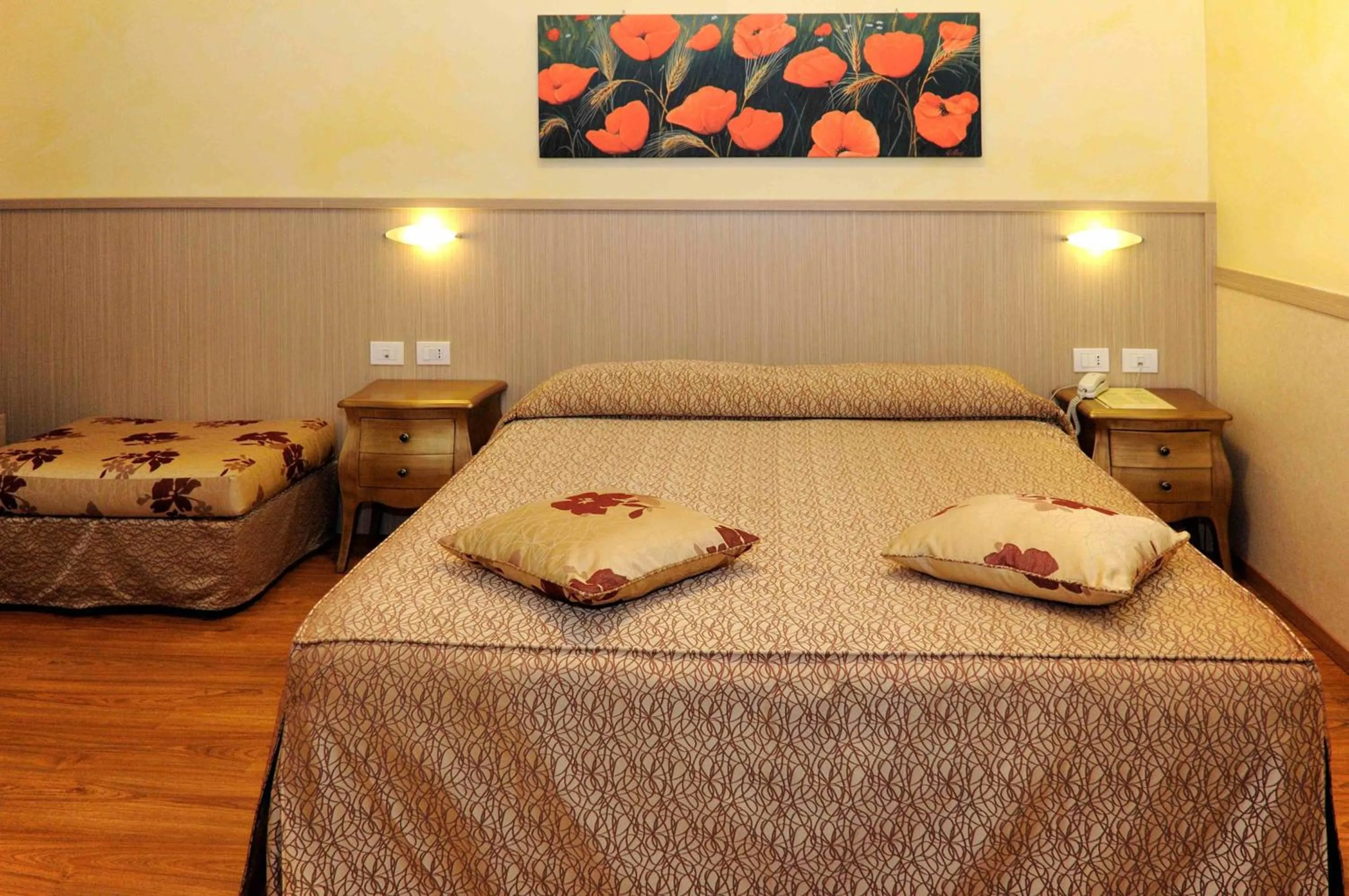 Bed in Hotel Corallo