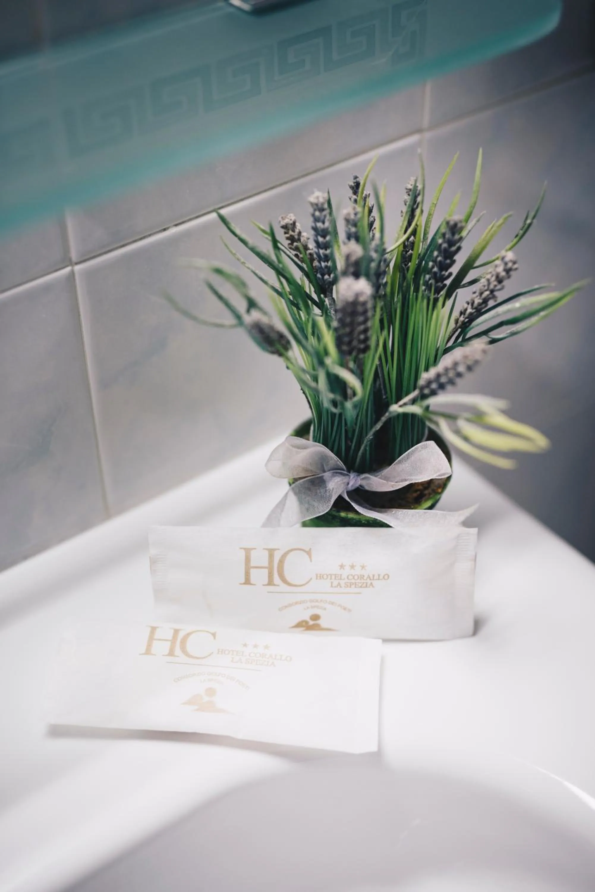 Bathroom in Hotel Corallo