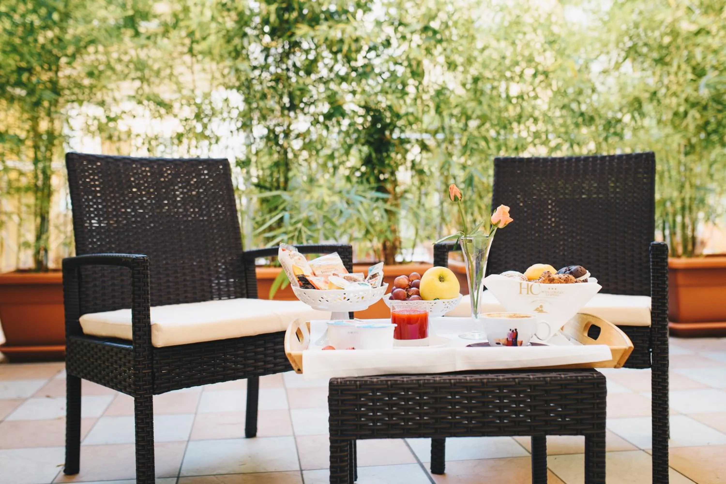 Patio in Hotel Corallo