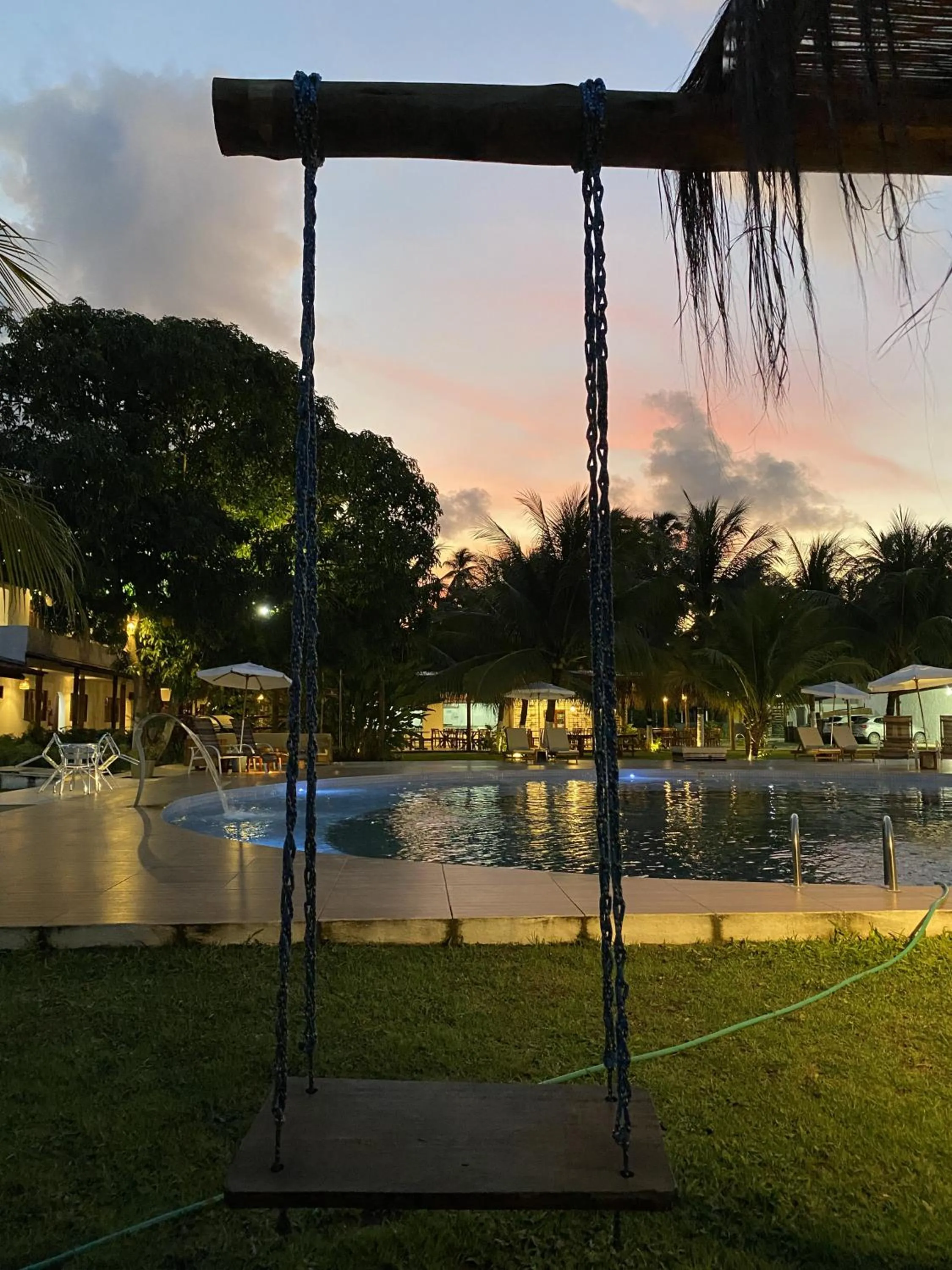 Seating area in Pousada o Casarão