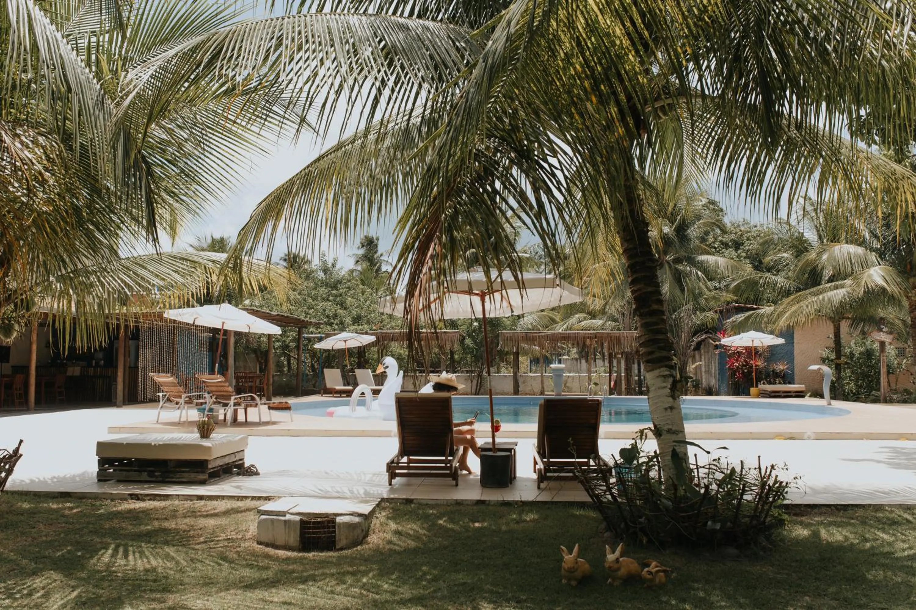 Swimming pool in Pousada o Casarão