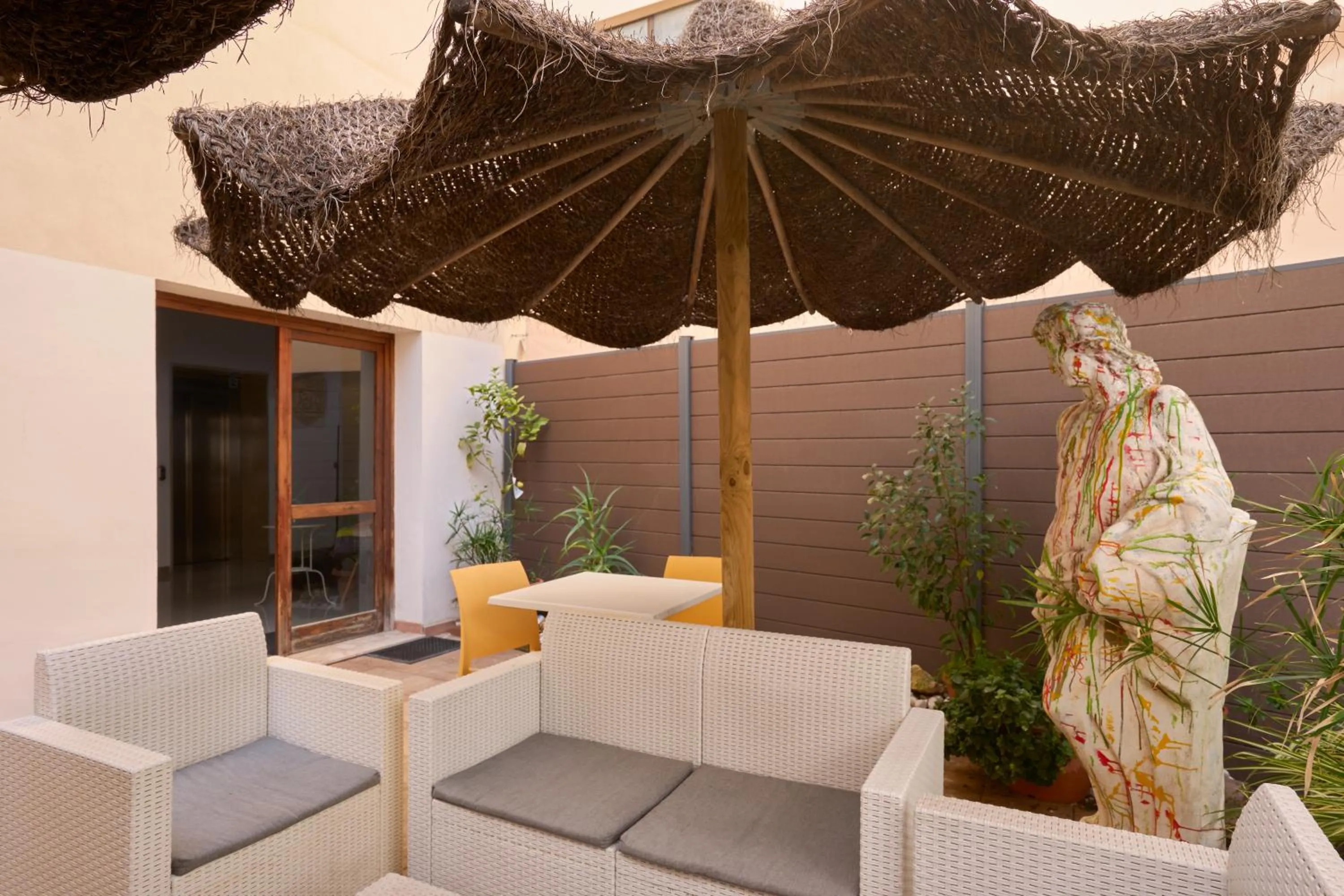 Patio in Hotel Centrale