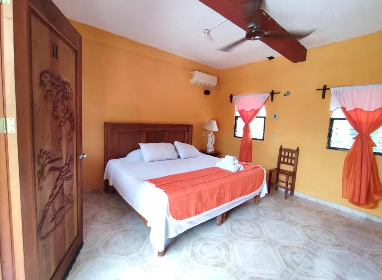Bedroom, Bed in Hotel Sacbe Coba