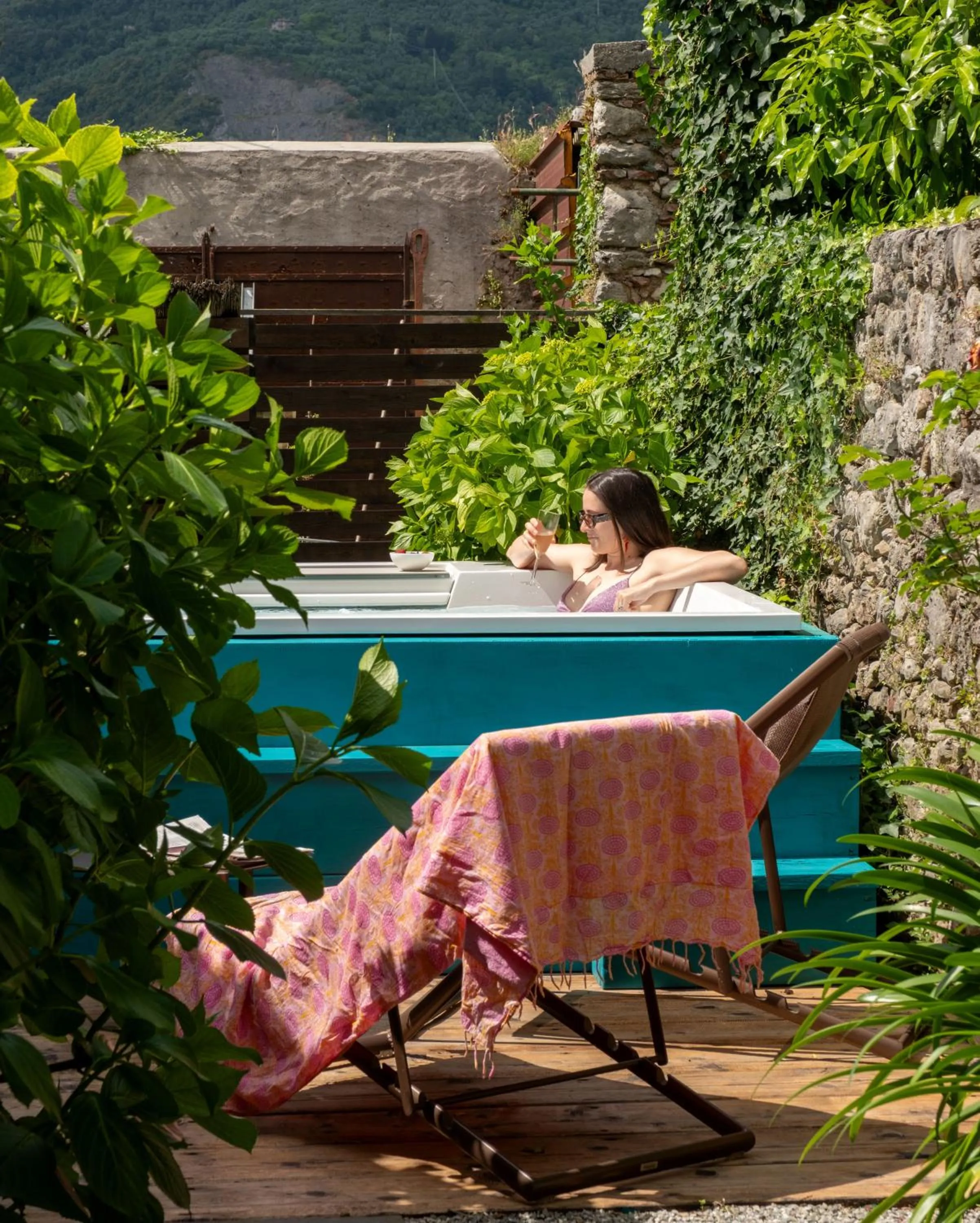 Swimming pool in Badia Giulia Prestigious Historical B&B, Camaiore - Adults Only - No Pets