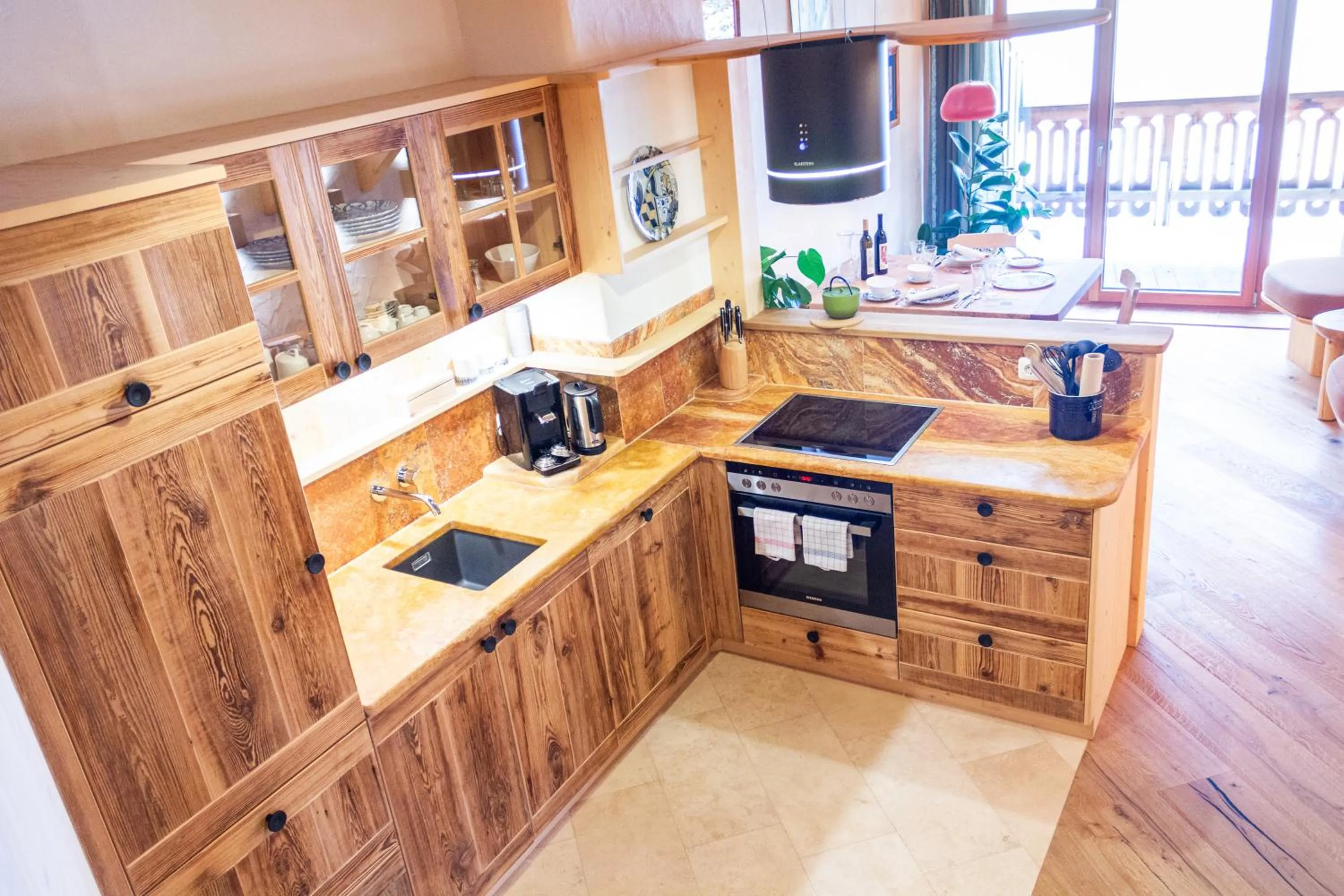 kitchen in Ecologie Grundlsee