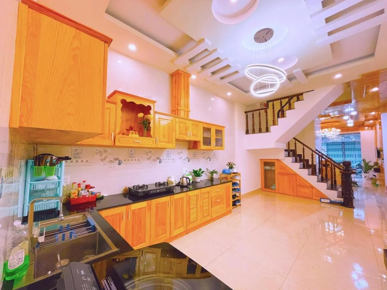 Kitchen or kitchenette in Nhat Hoang Homestay Da Lat