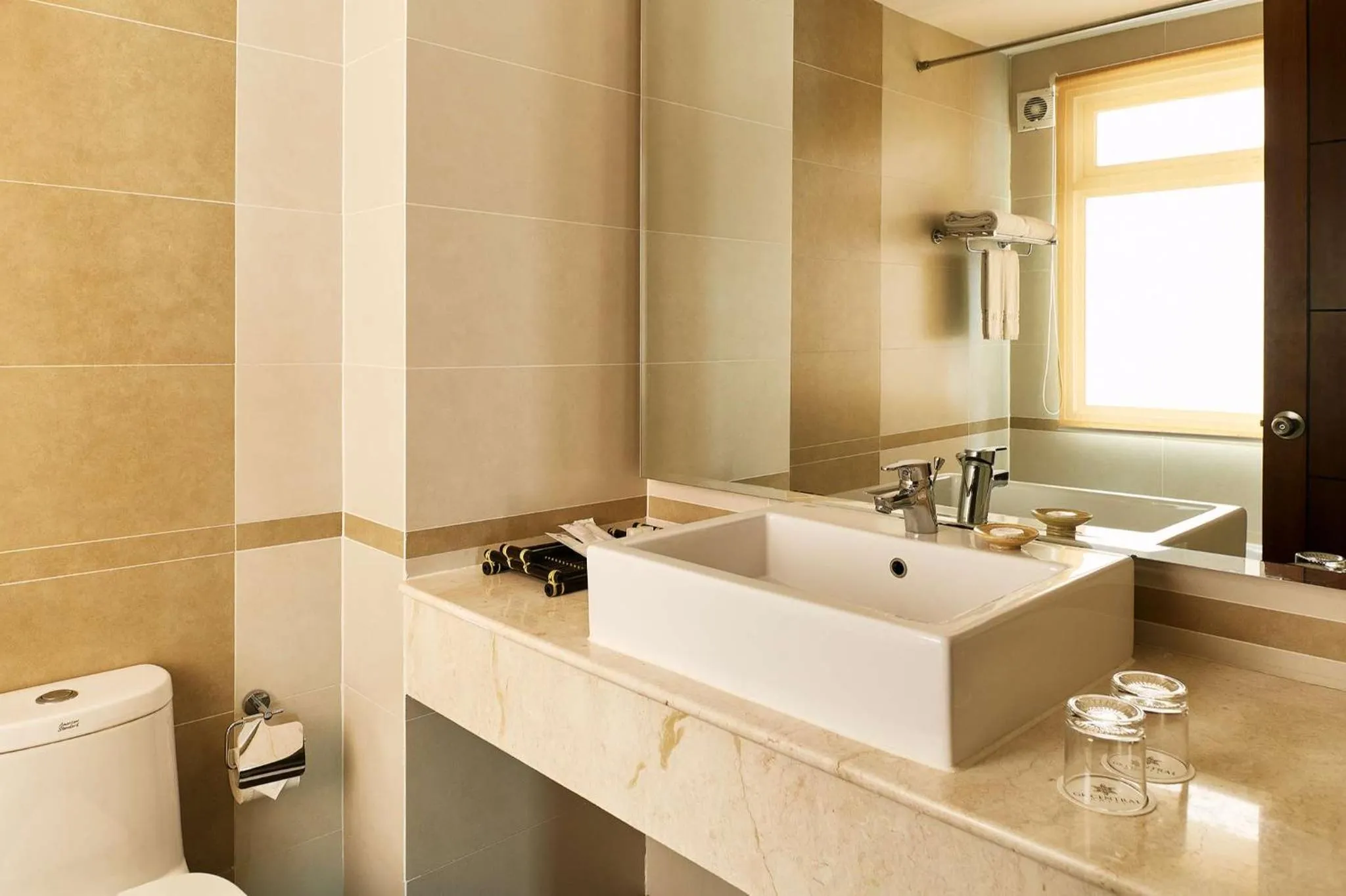 Toilet in GK Central Hotel