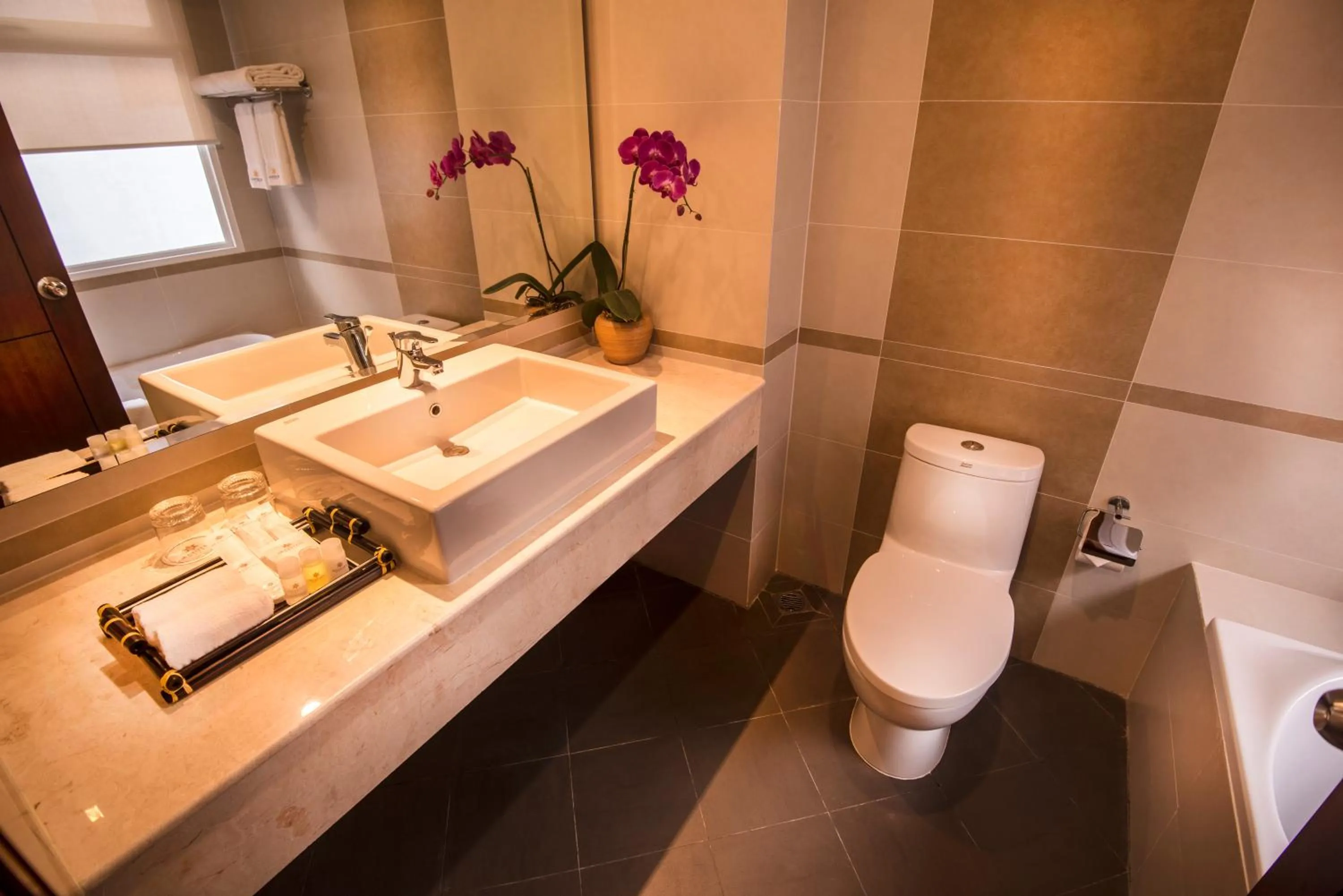 Toilet in GK Central Hotel