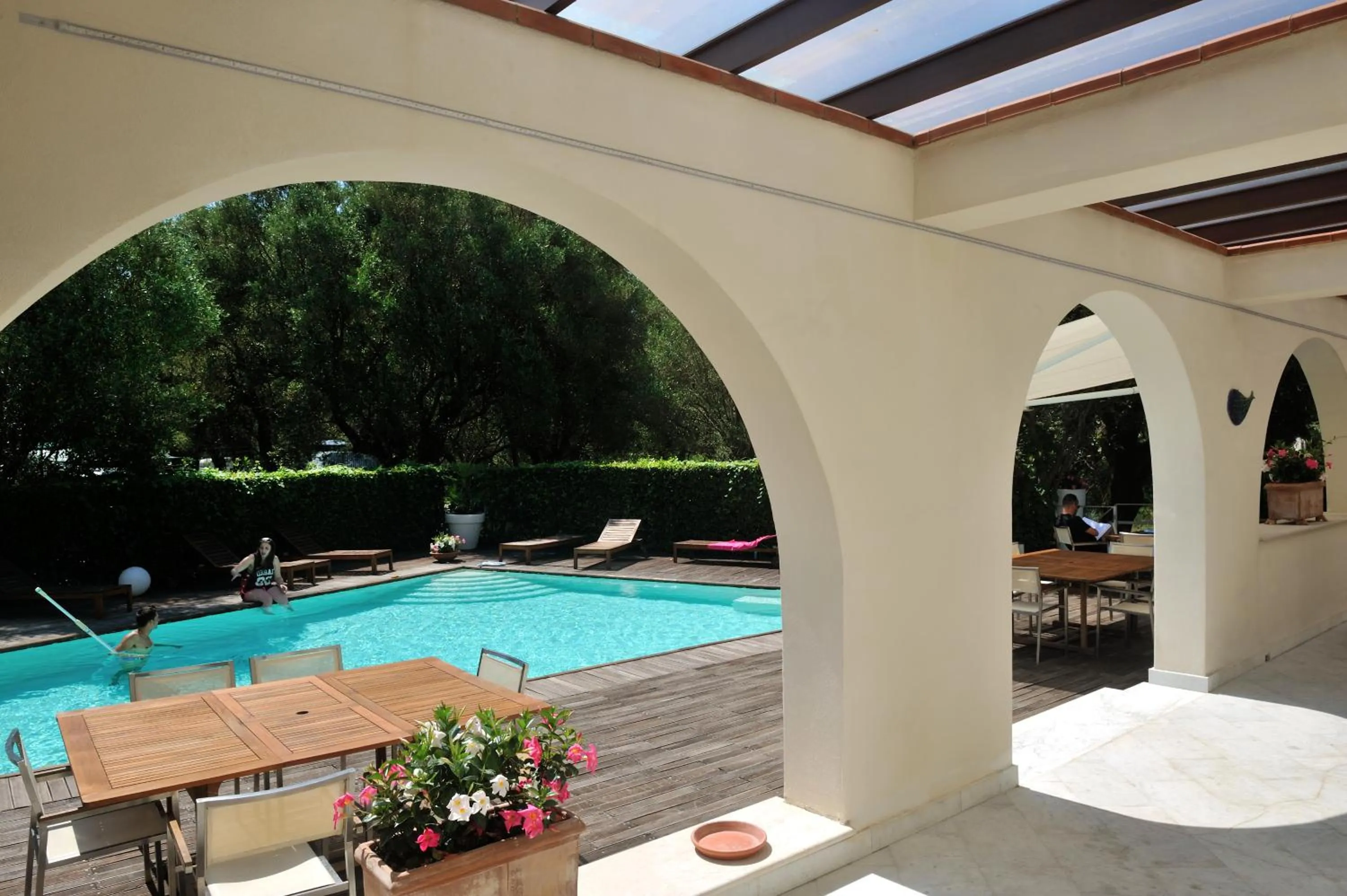 Patio in Hotel Le Piane