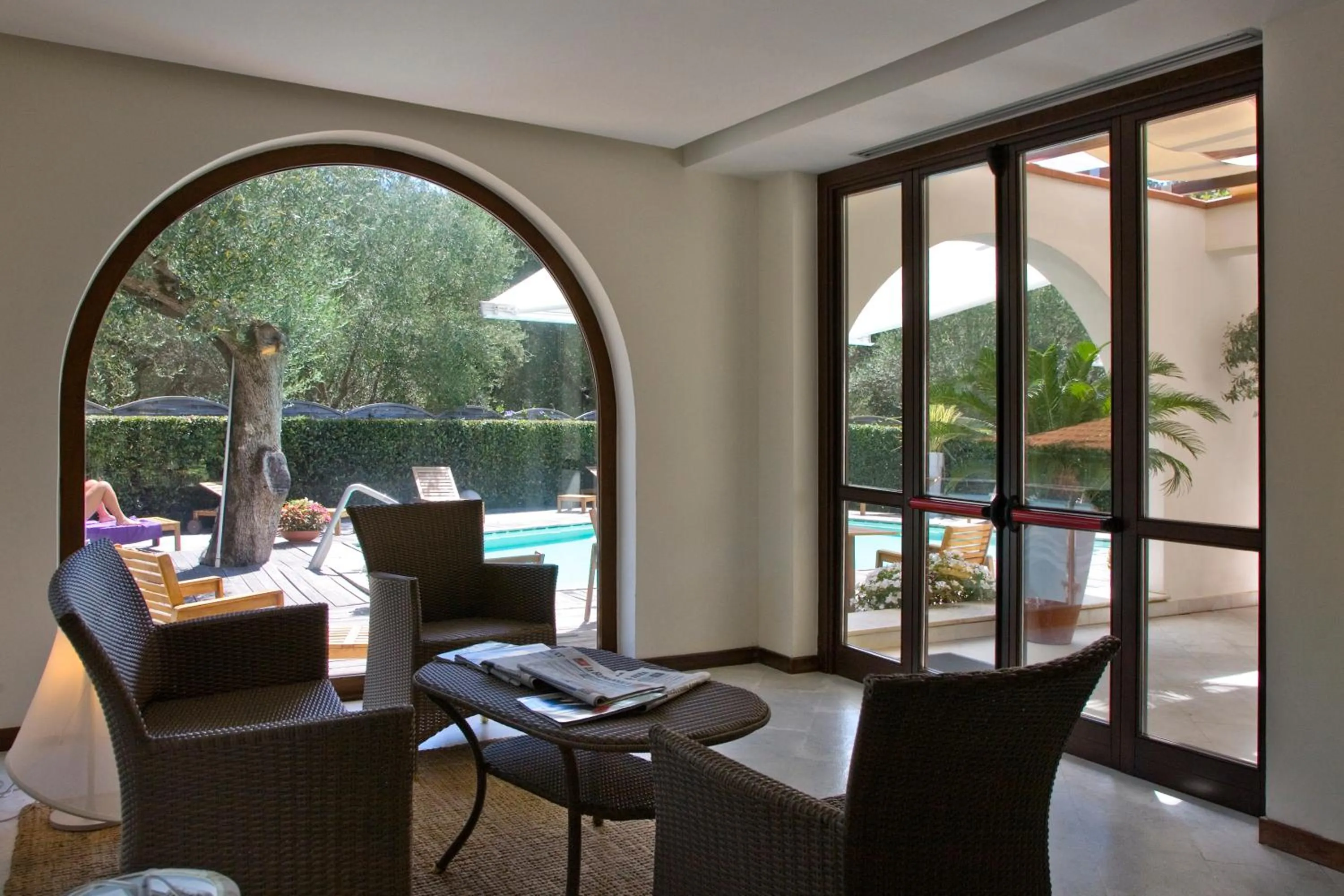 Communal lounge/ TV room in Hotel Le Piane