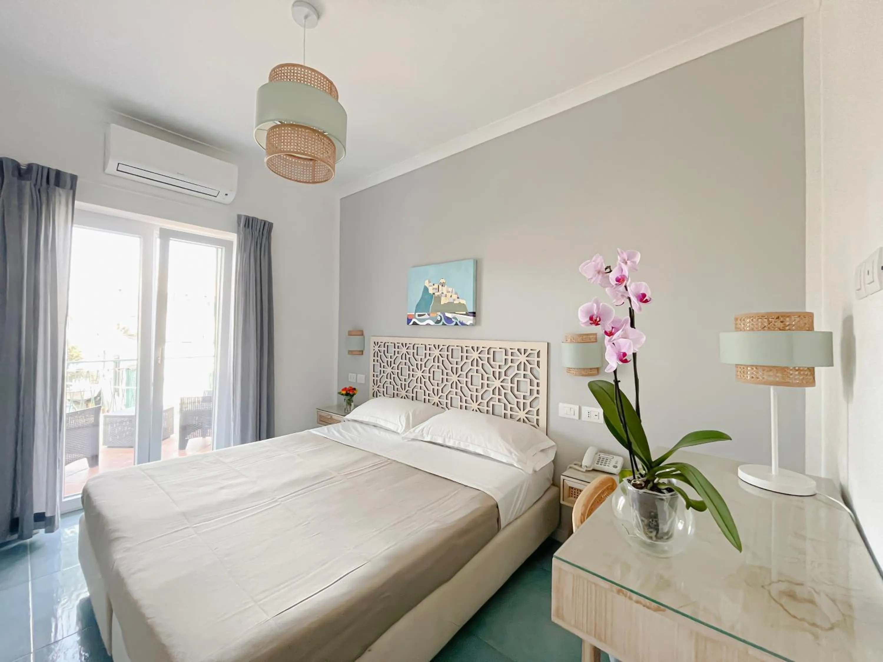 Bed in Hotel Lord Byron