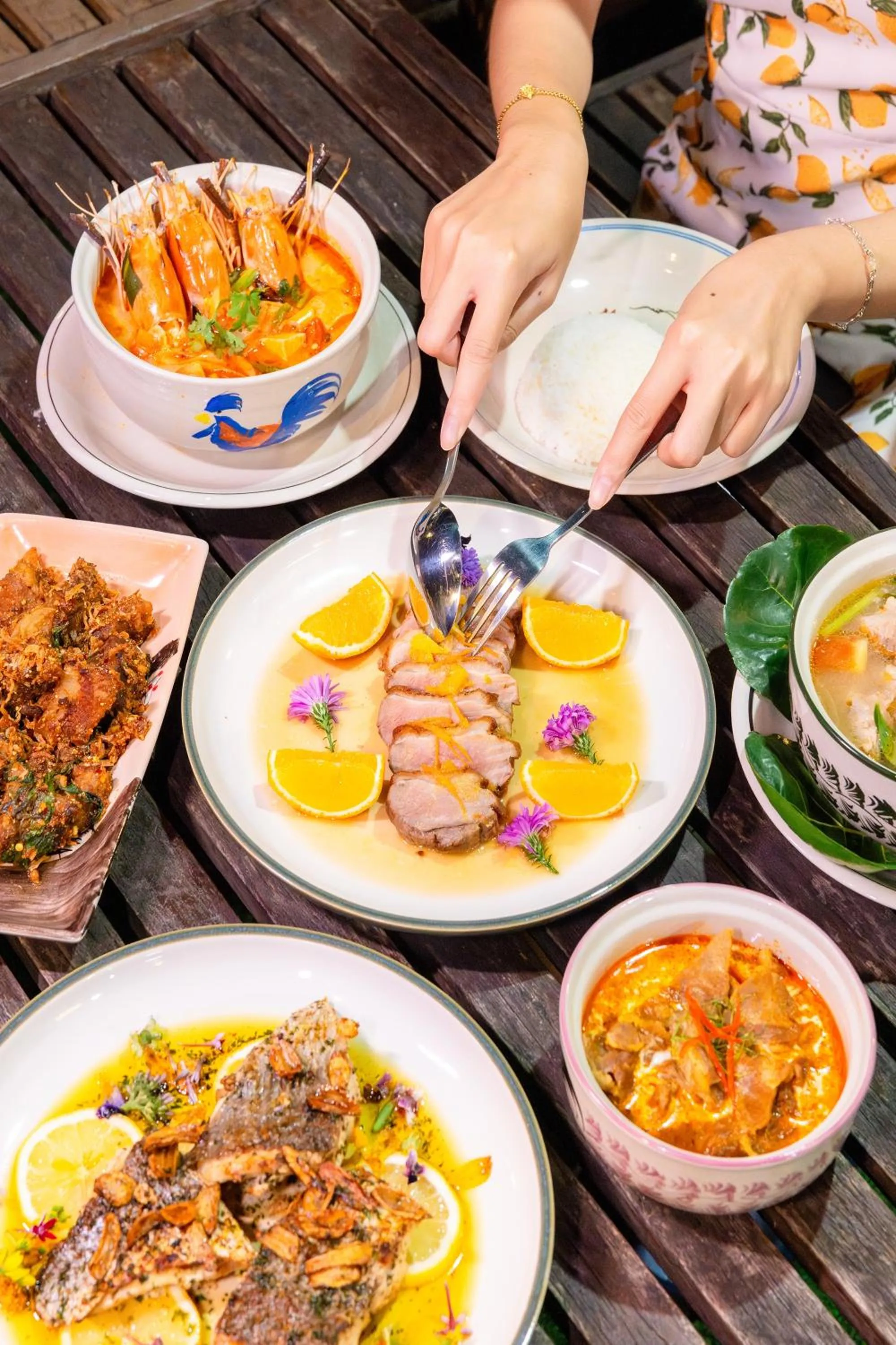 Food and drinks in Rompo Boutique Hotel