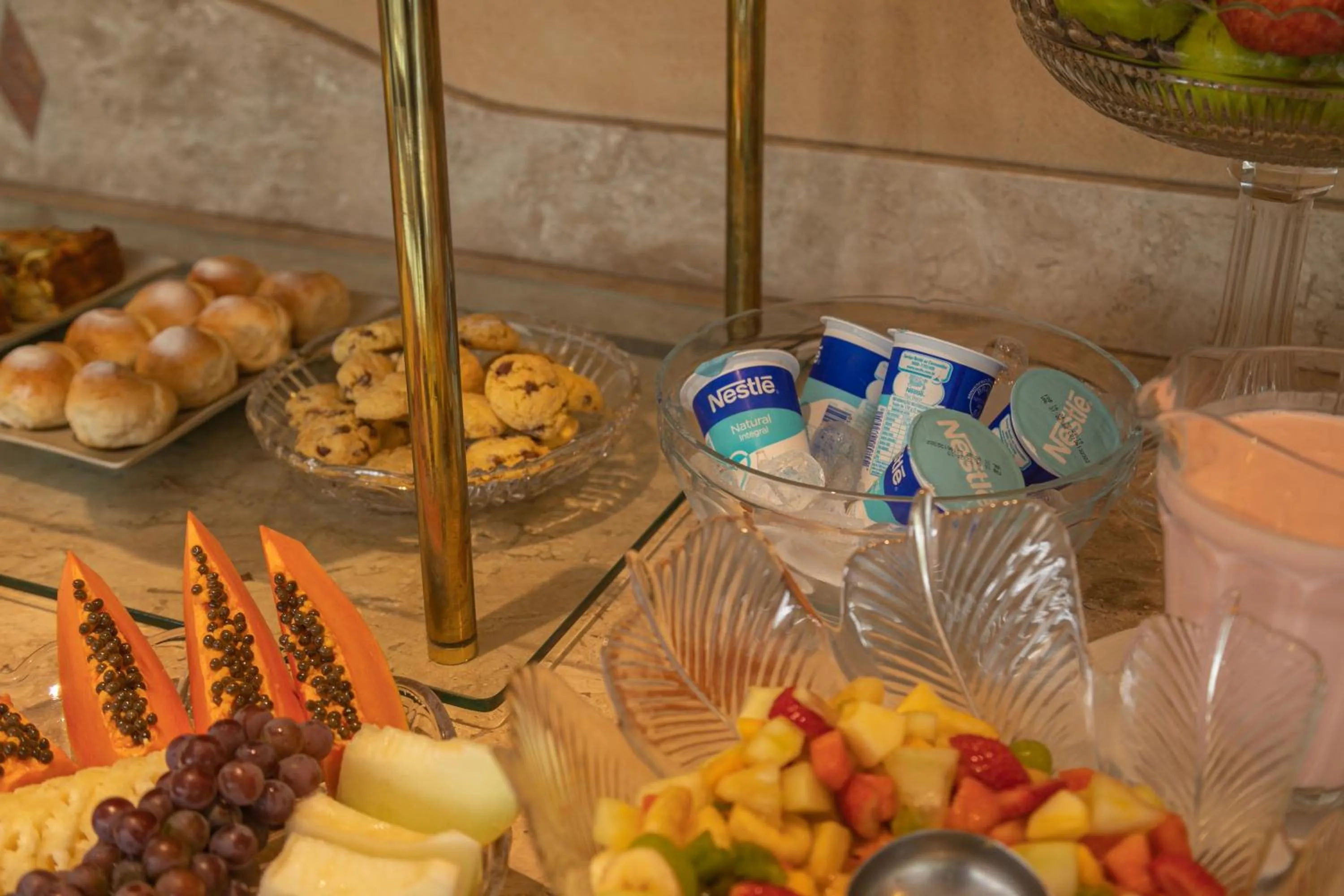 Buffet breakfast in Le Suisse Elegance Hotel