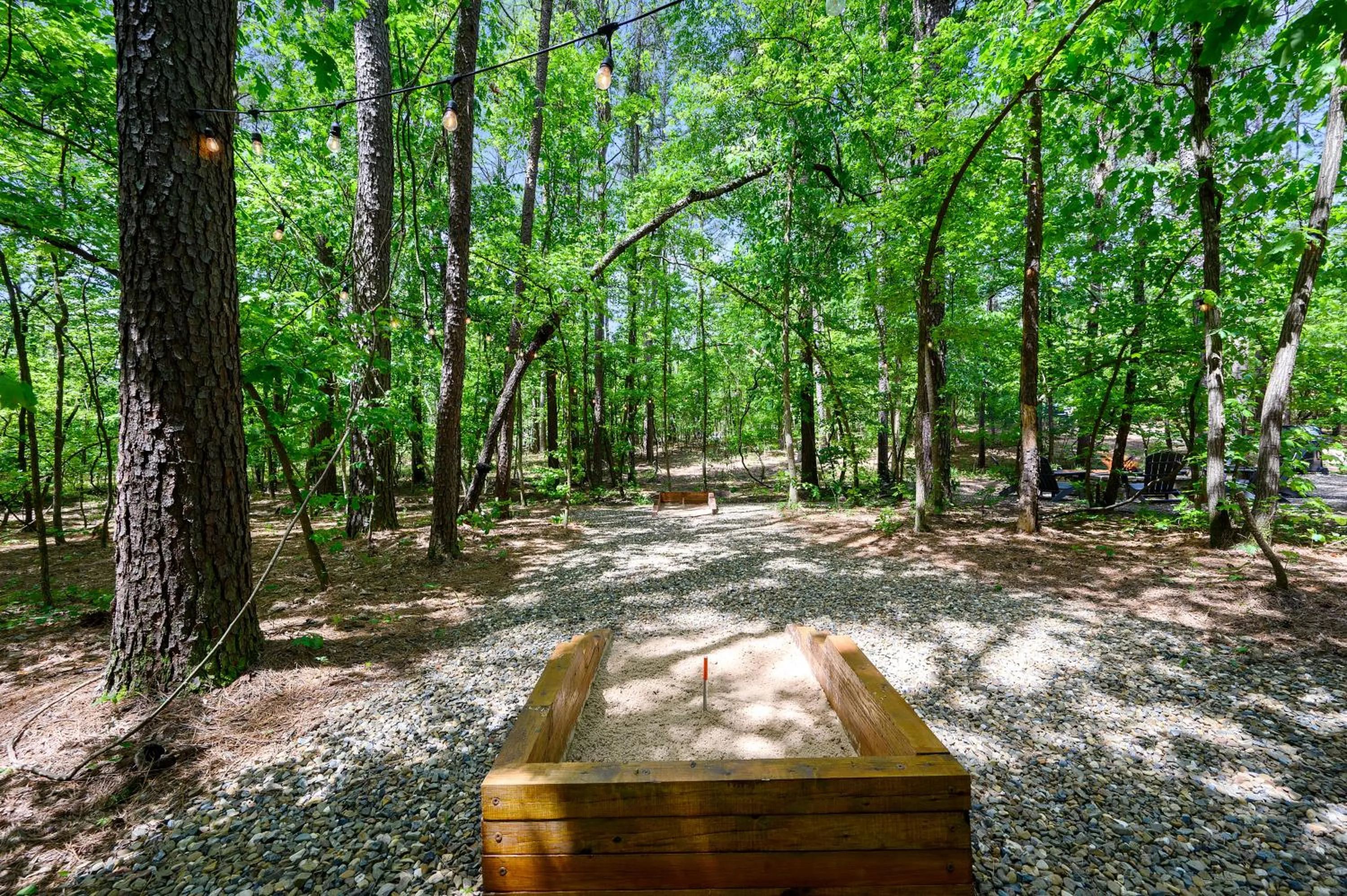 Entertainment in Hickory Bear - Cabin surrounded by pines, Sleeps 10, Hot Tub, Fire Pit, Arcade, Foosball Table & Deck Slide