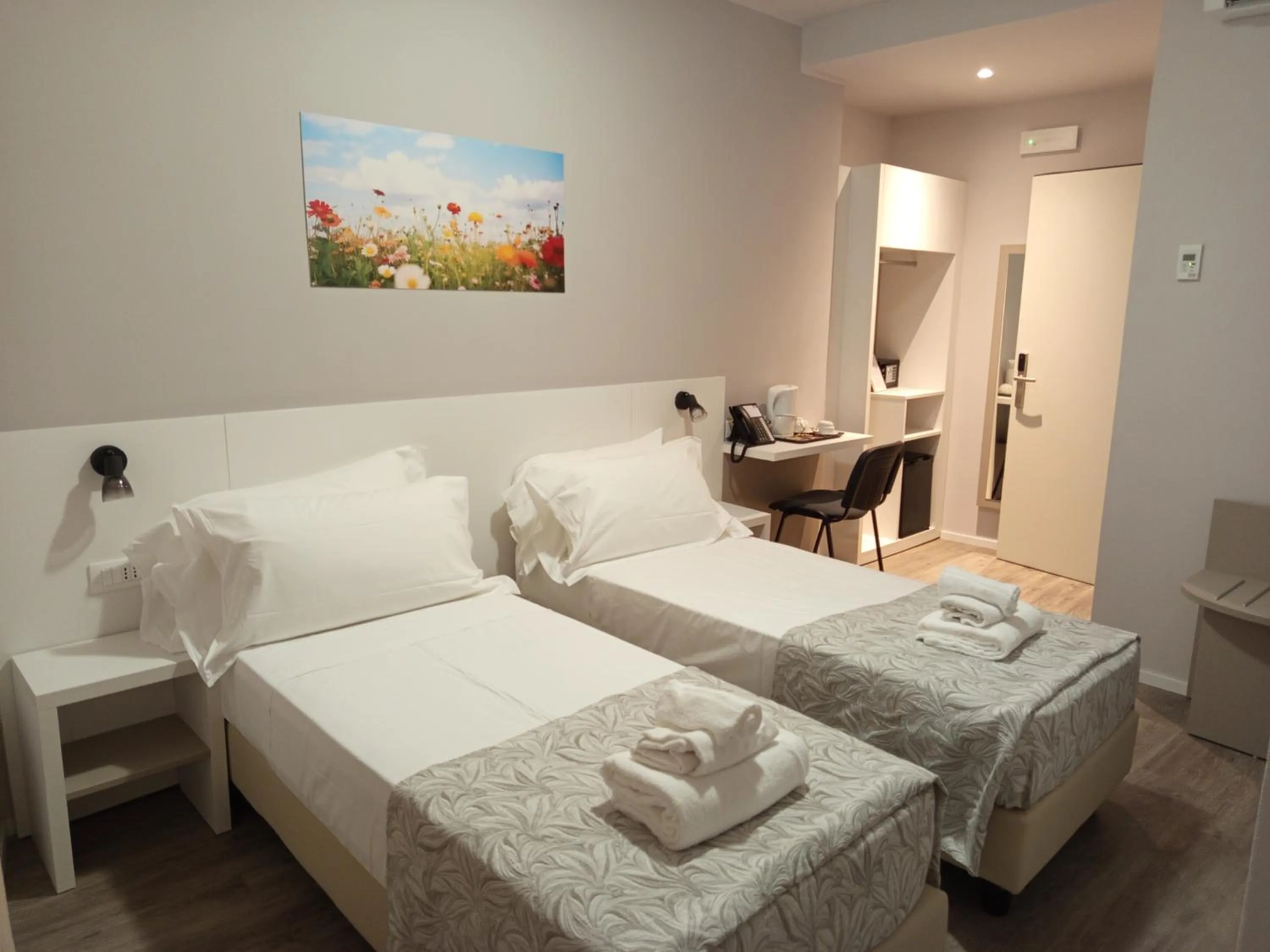 Bed in Hotel Acquario